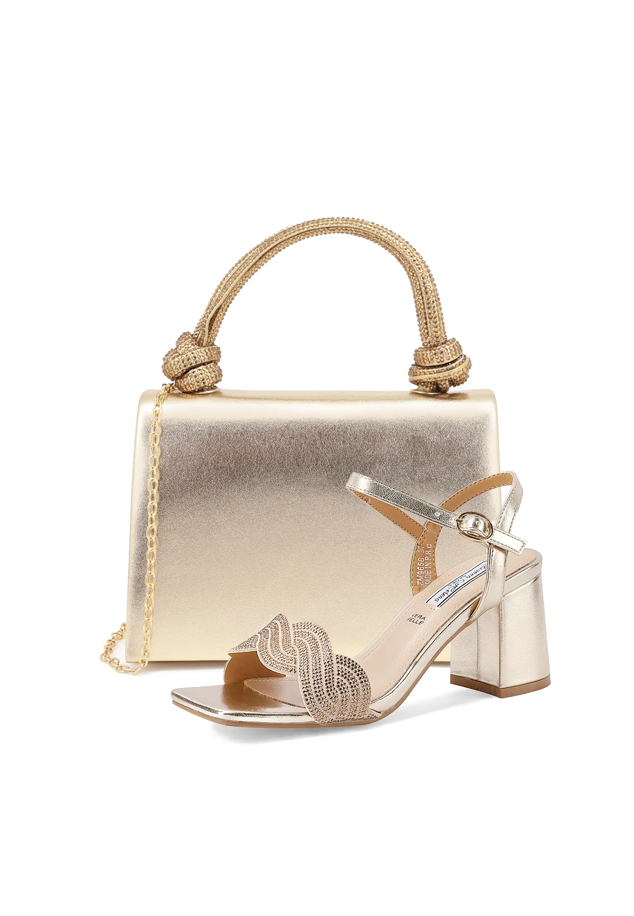 Sandali eleganti con dettagli gioiello e tacco largo ZM9656 - Image 15
