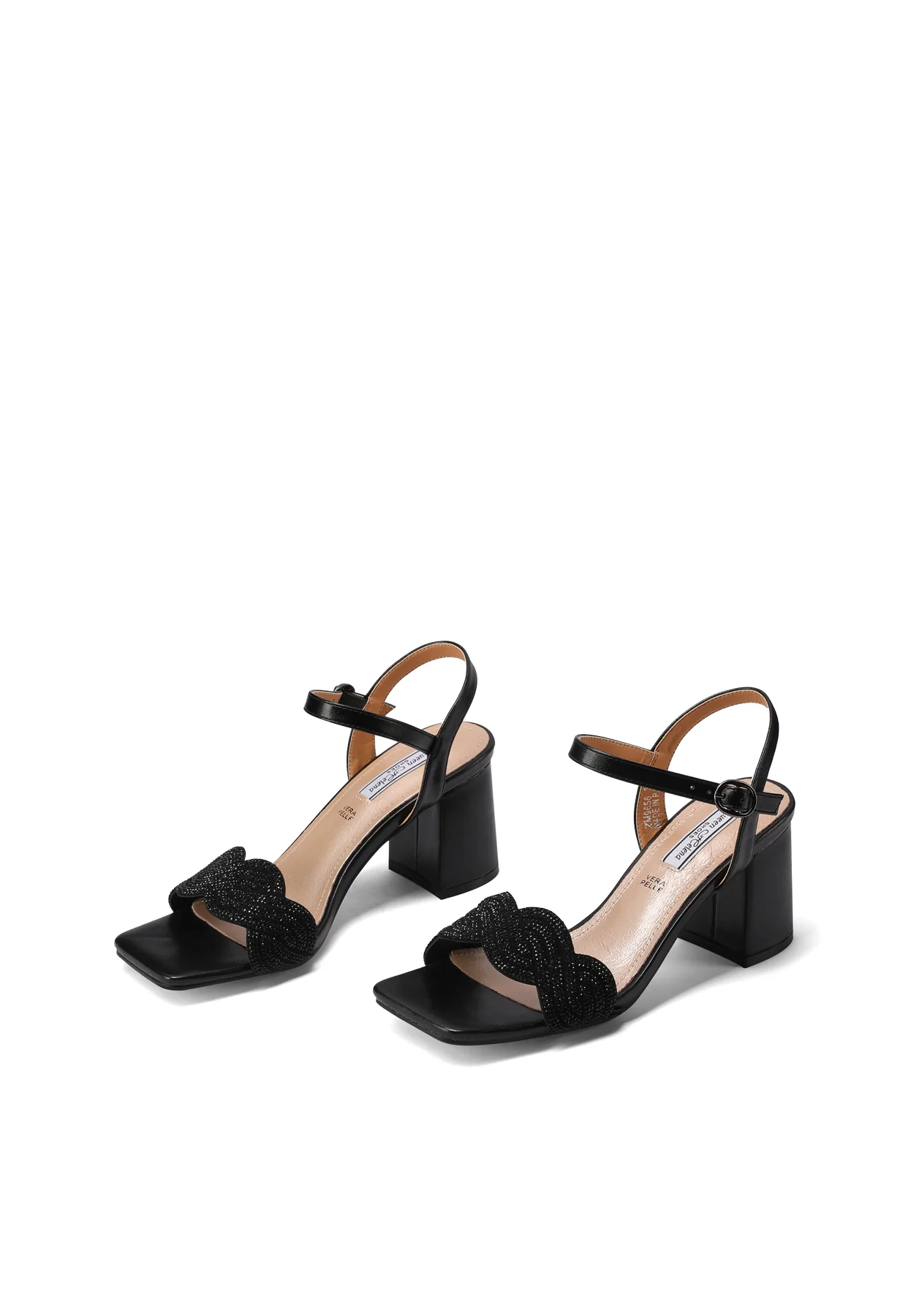 Sandali eleganti con dettagli gioiello e tacco largo ZM9656 - Image 20