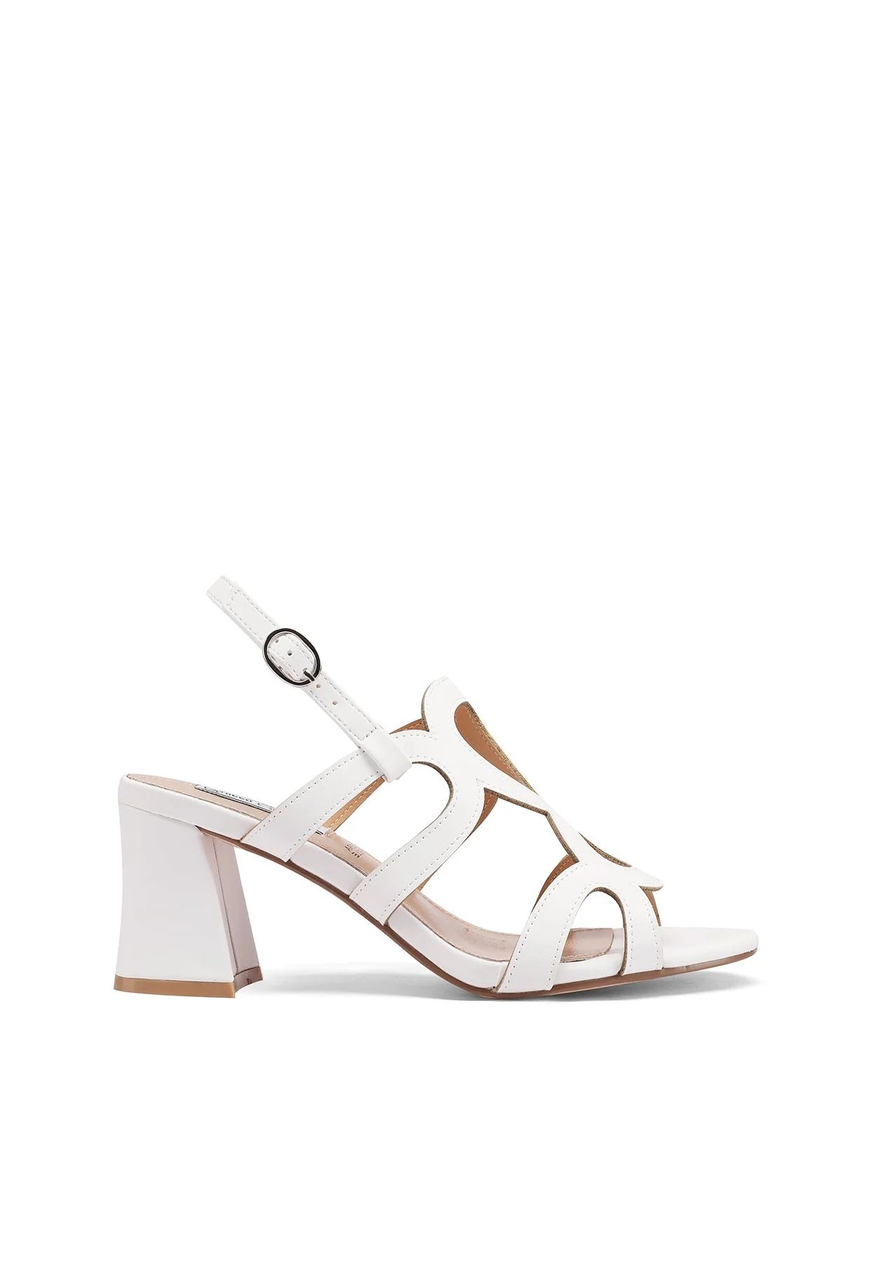 Sandali con fasce geometriche e tacco largo ZM9664 - Image 17