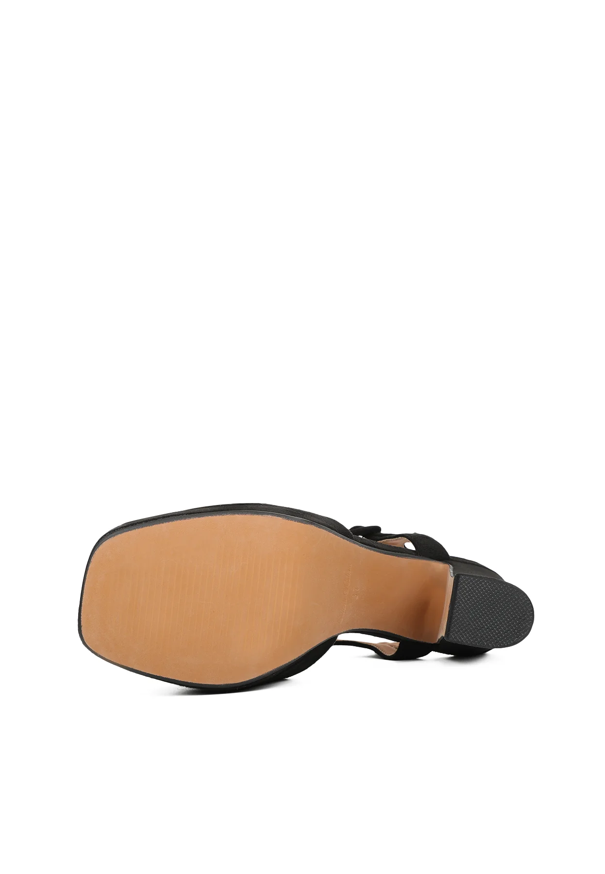 Sandali platform effetto camoscio con nodo decorativo ZM9689 - Image 13