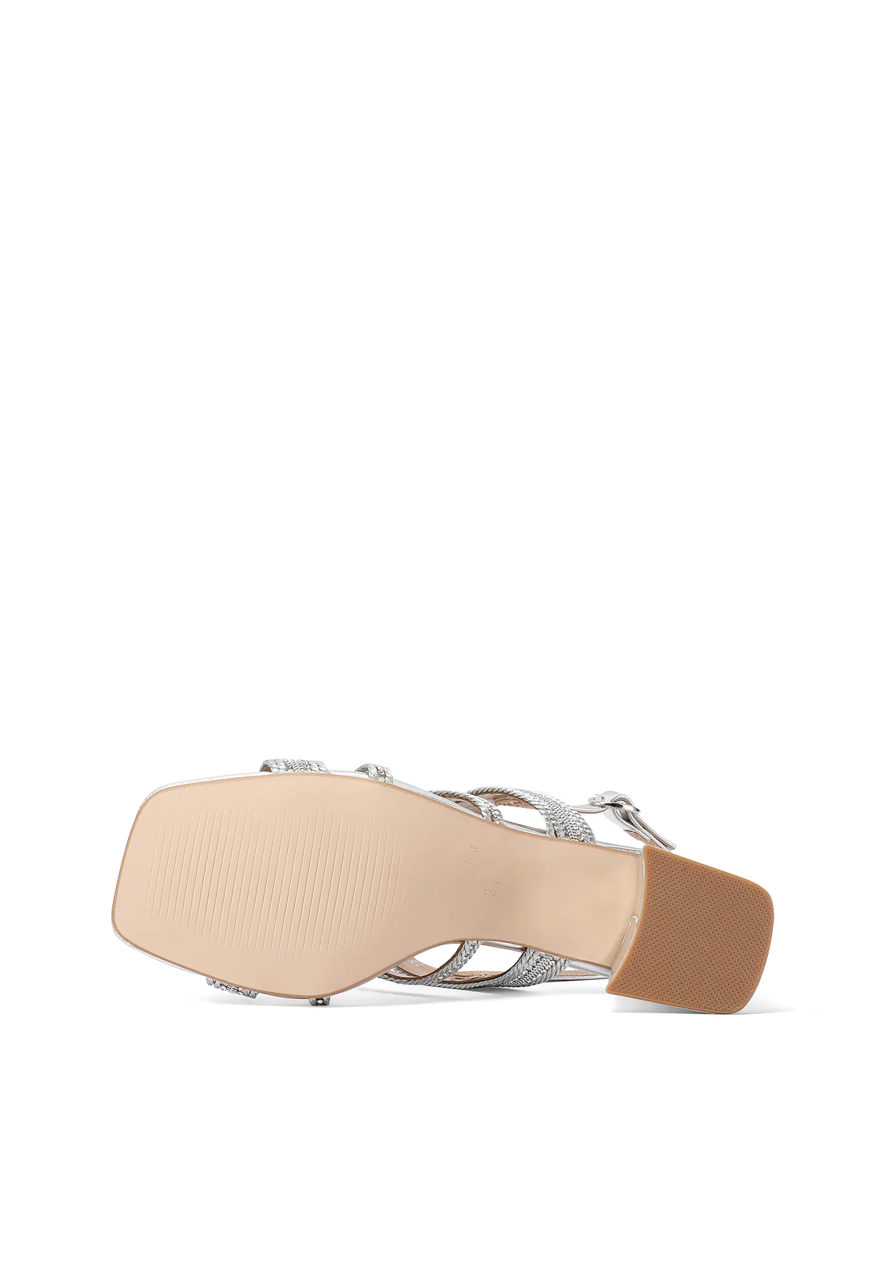 Sandali neri con cinturini incrociati e strass ZM9692 - Image 13