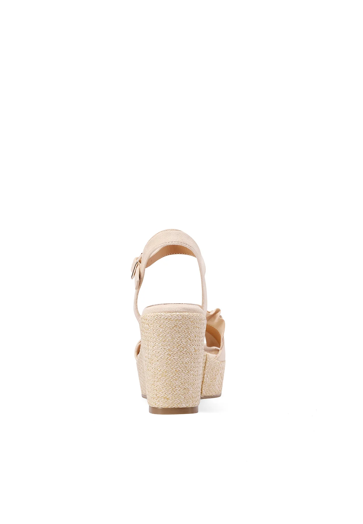 Sandali con zeppa platform e applicazione floreale ZM9694 - Image 12