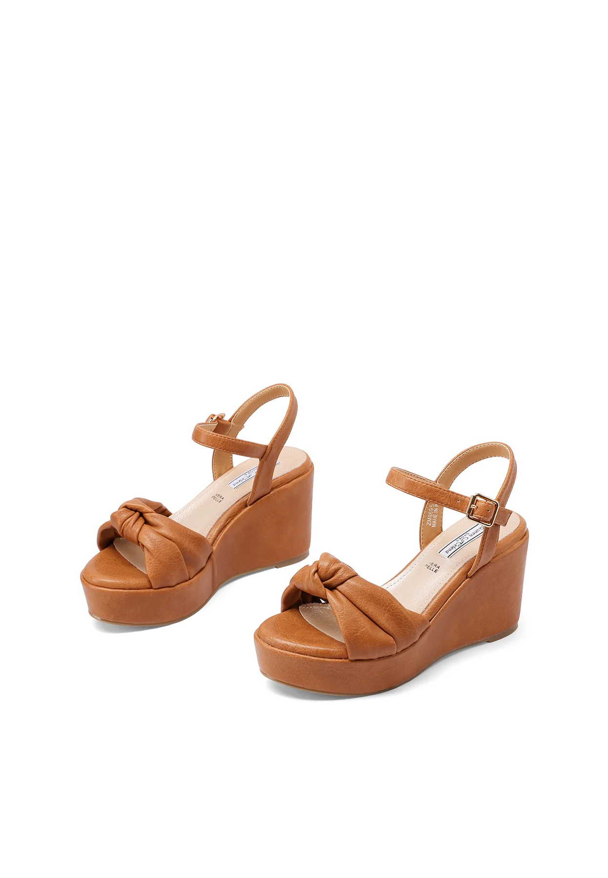 Sandali con zeppa platform e fascia intrecciata ZM9695 - Image 11