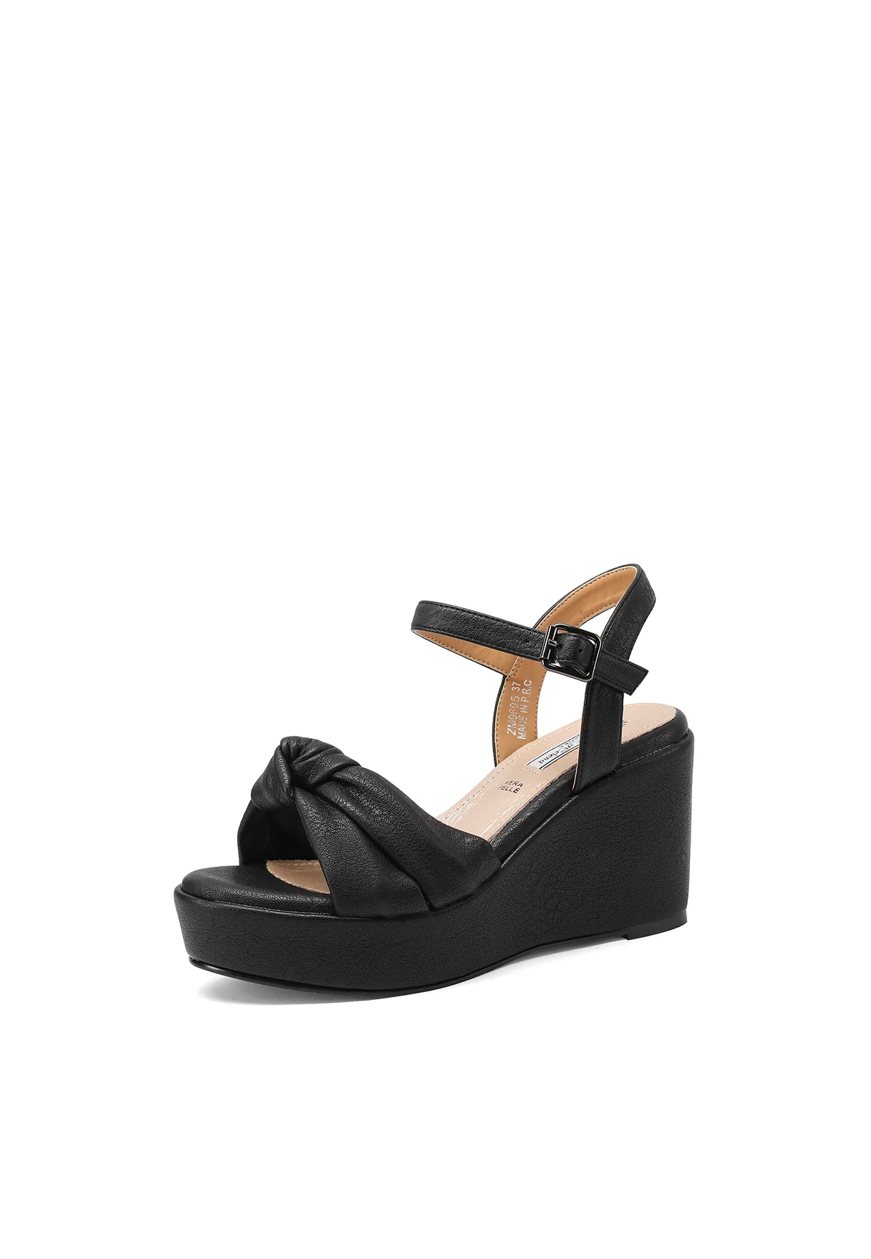 Sandali con zeppa platform e fascia intrecciata ZM9695 - Image 3