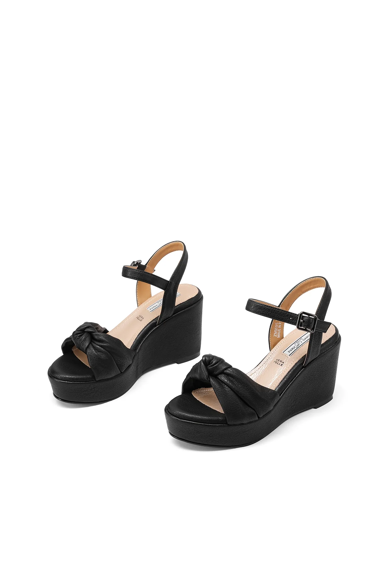 Sandali con zeppa platform e fascia intrecciata ZM9695 - Image 4