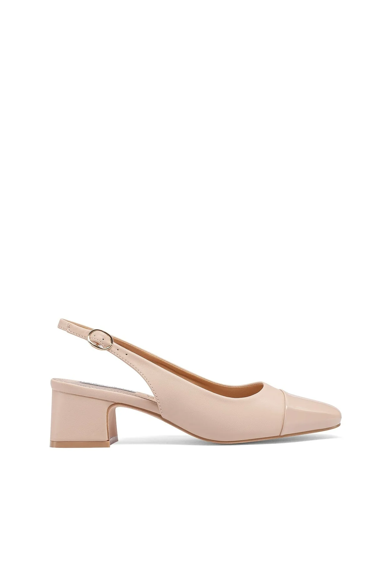 Decollete slingback bicolor con punta a contrasto ZM9701 - Image 16