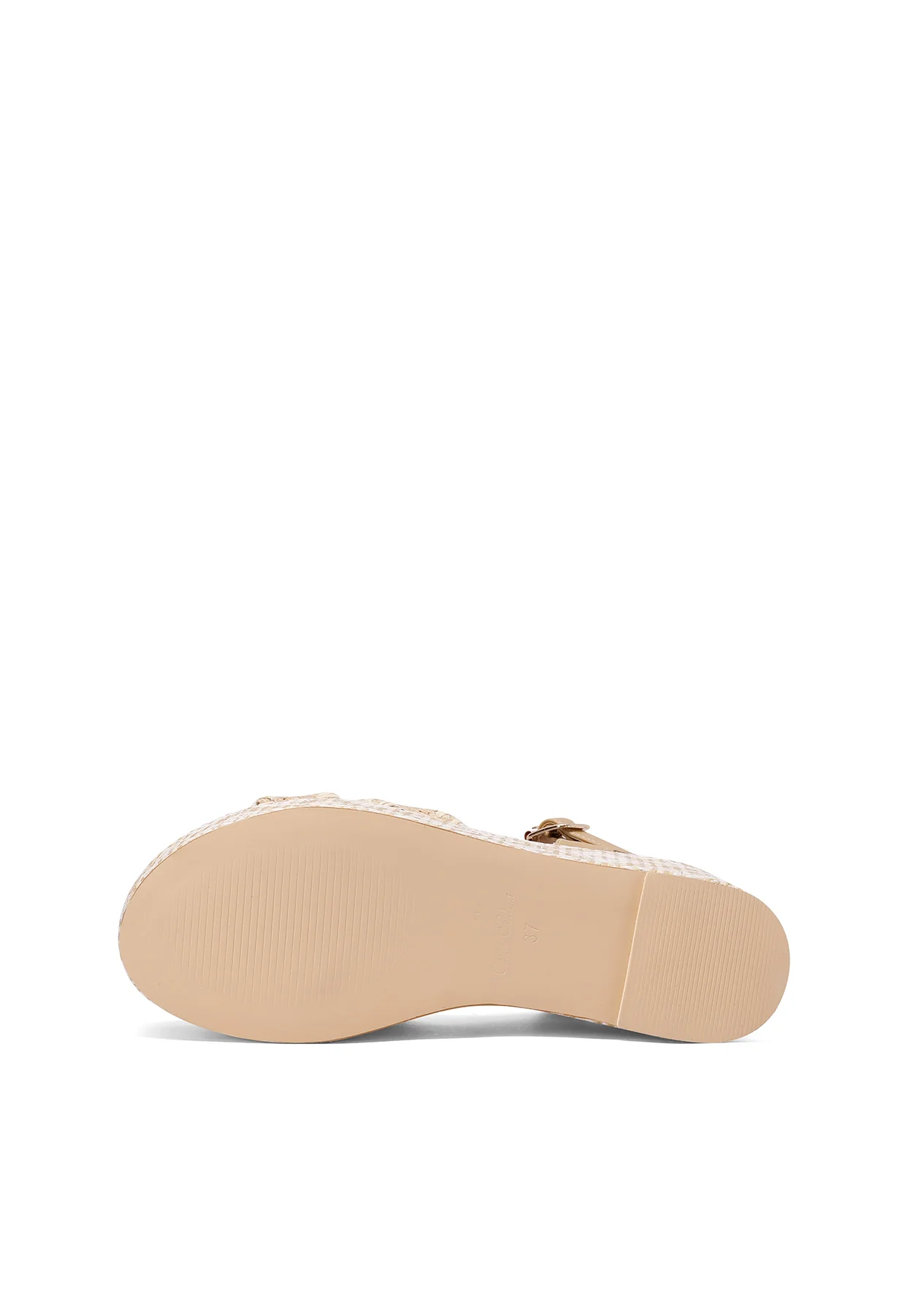 Sandali platform con fasce intrecciate e zeppa geometrica ZM9721 - Image 13