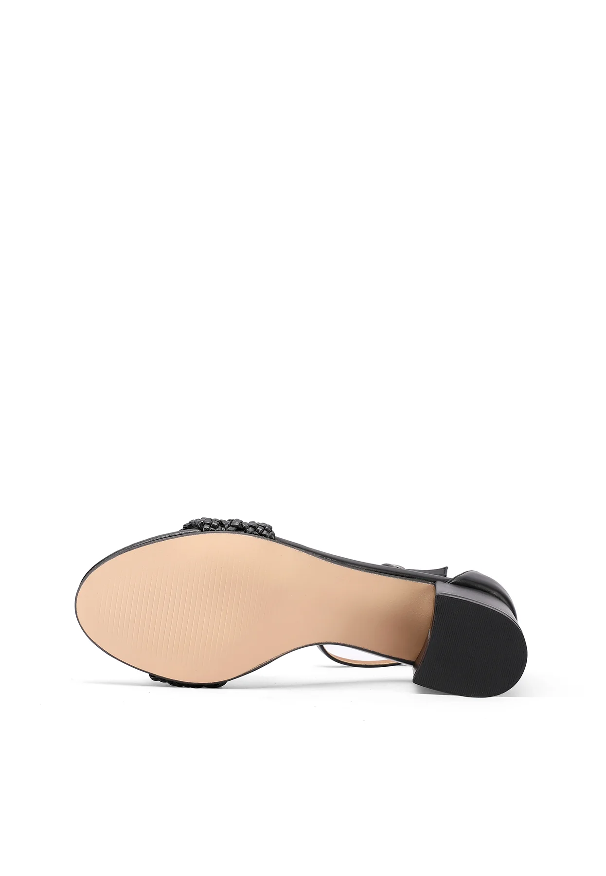 Sandali eleganti con trama intrecciata e tacco medio ZM9732 - Image 6