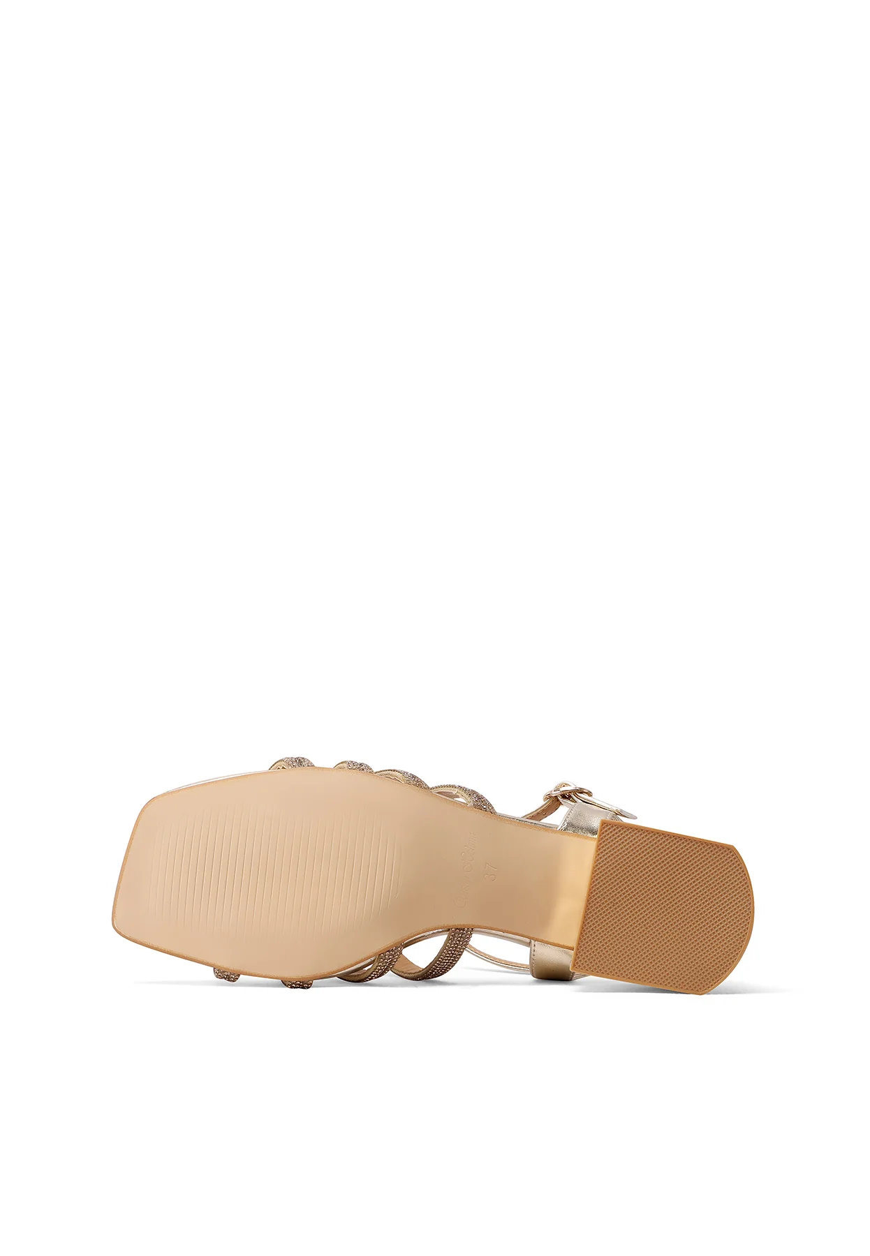 Sandali eleganti con fasce strass intrecciate e tacco basso ZM9920 - Image 13