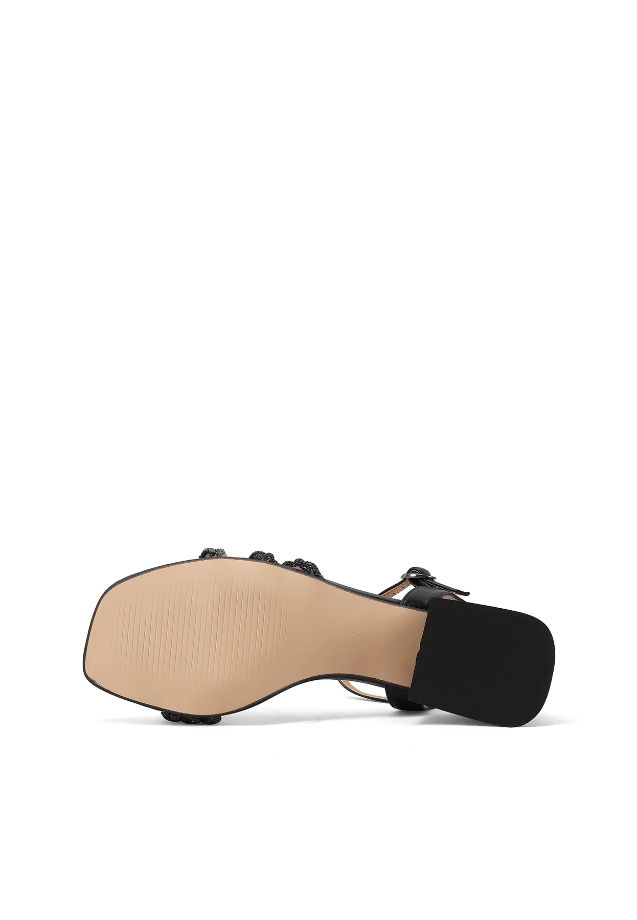 Sandali eleganti con fasce strass e tacco basso ZM9944 - Image 6