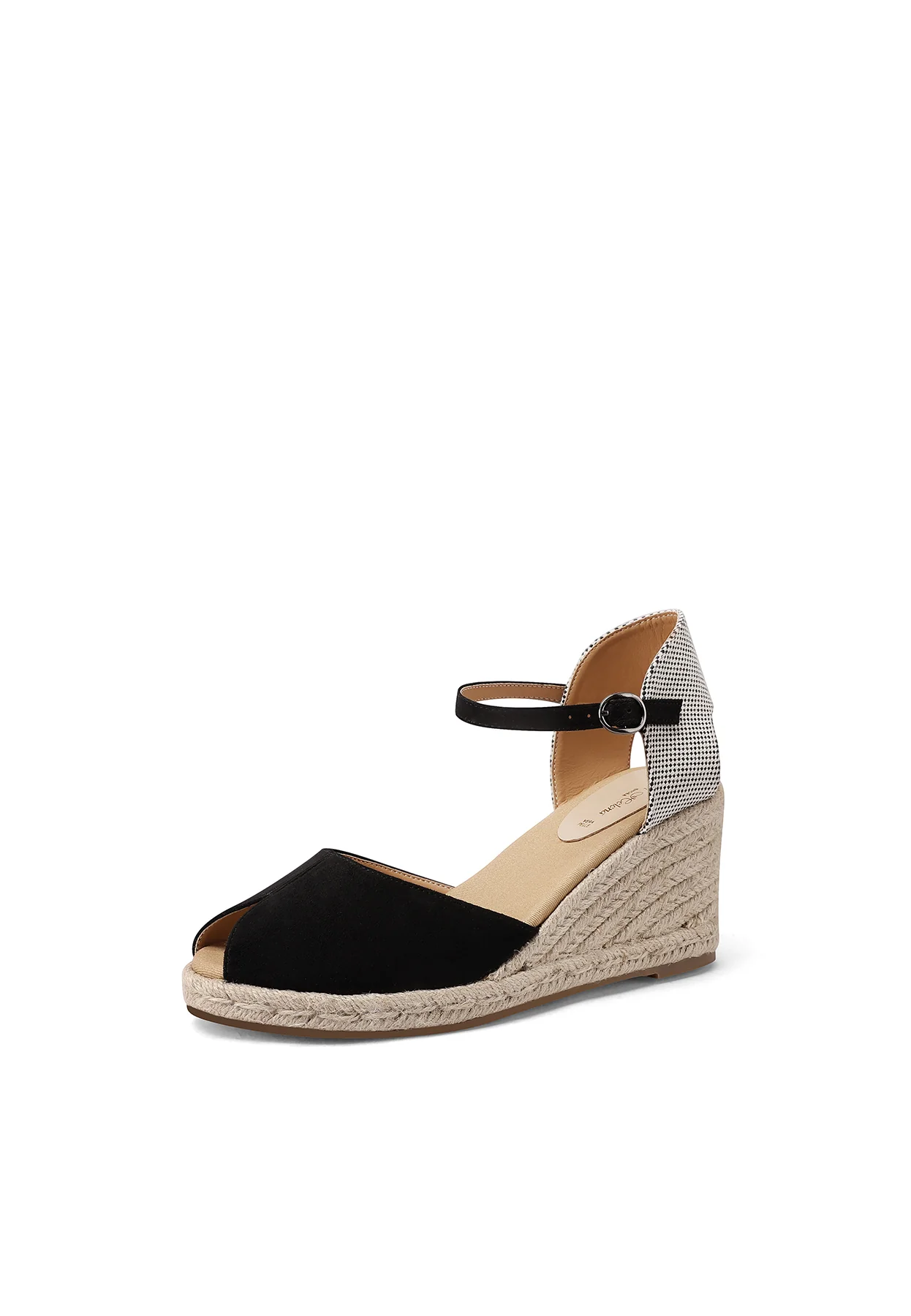 Sandali con zeppa in corda e cinturino regolabile ZM9975 - Image 10