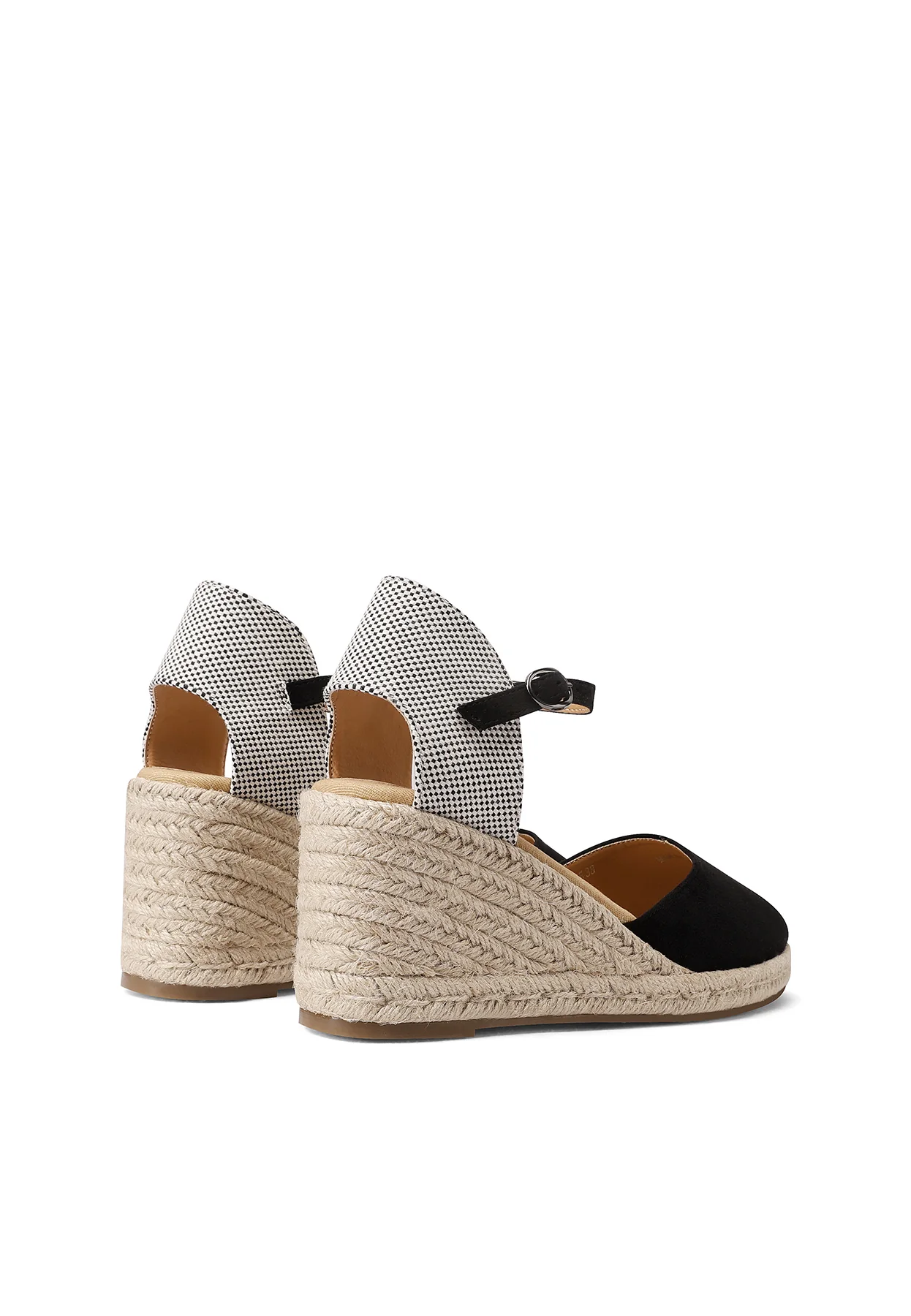 Sandali con zeppa in corda e cinturino regolabile ZM9975 - Image 11