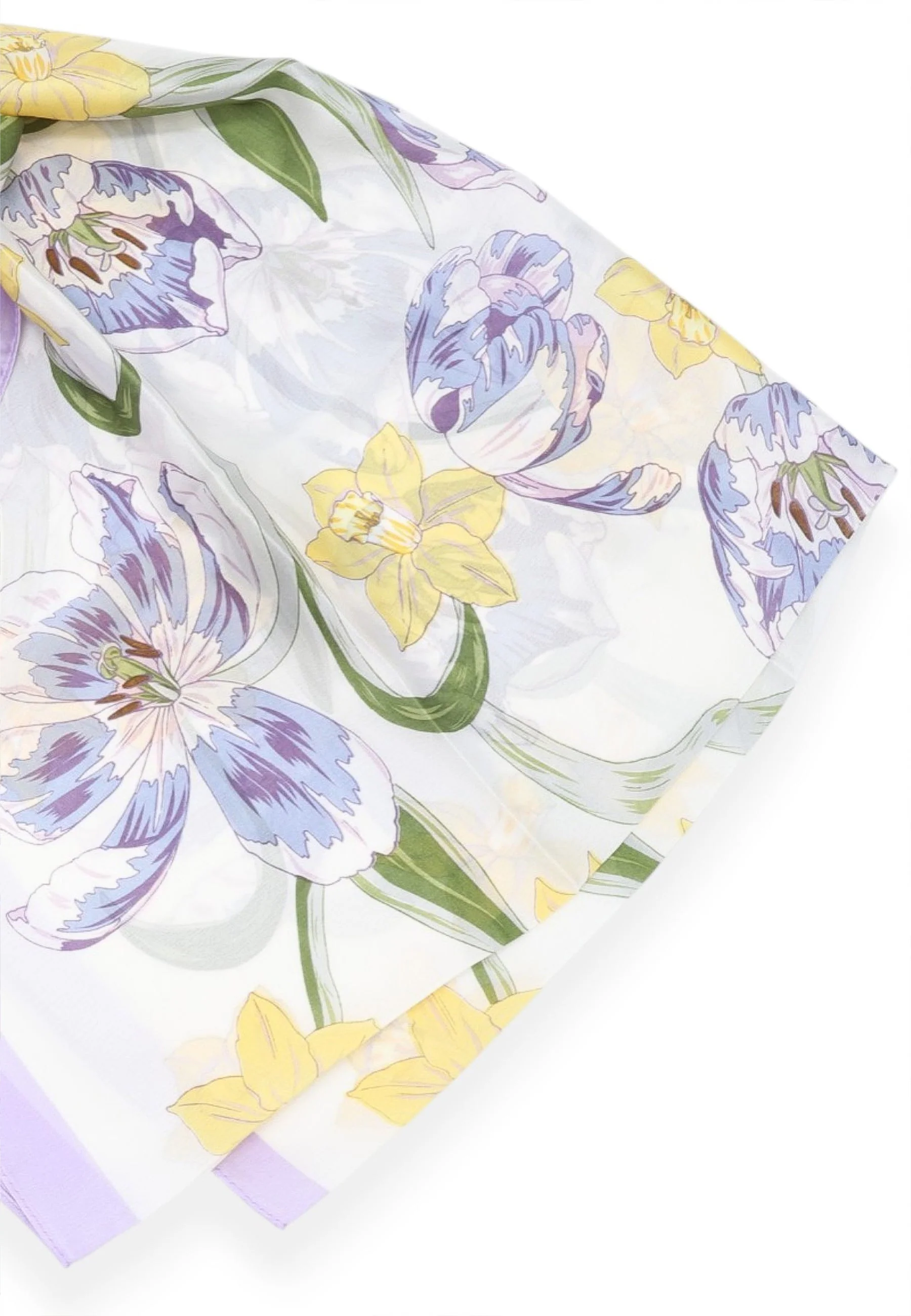 Foulard fantasia floreale leggero e raffinato SC14-1 - Image 10