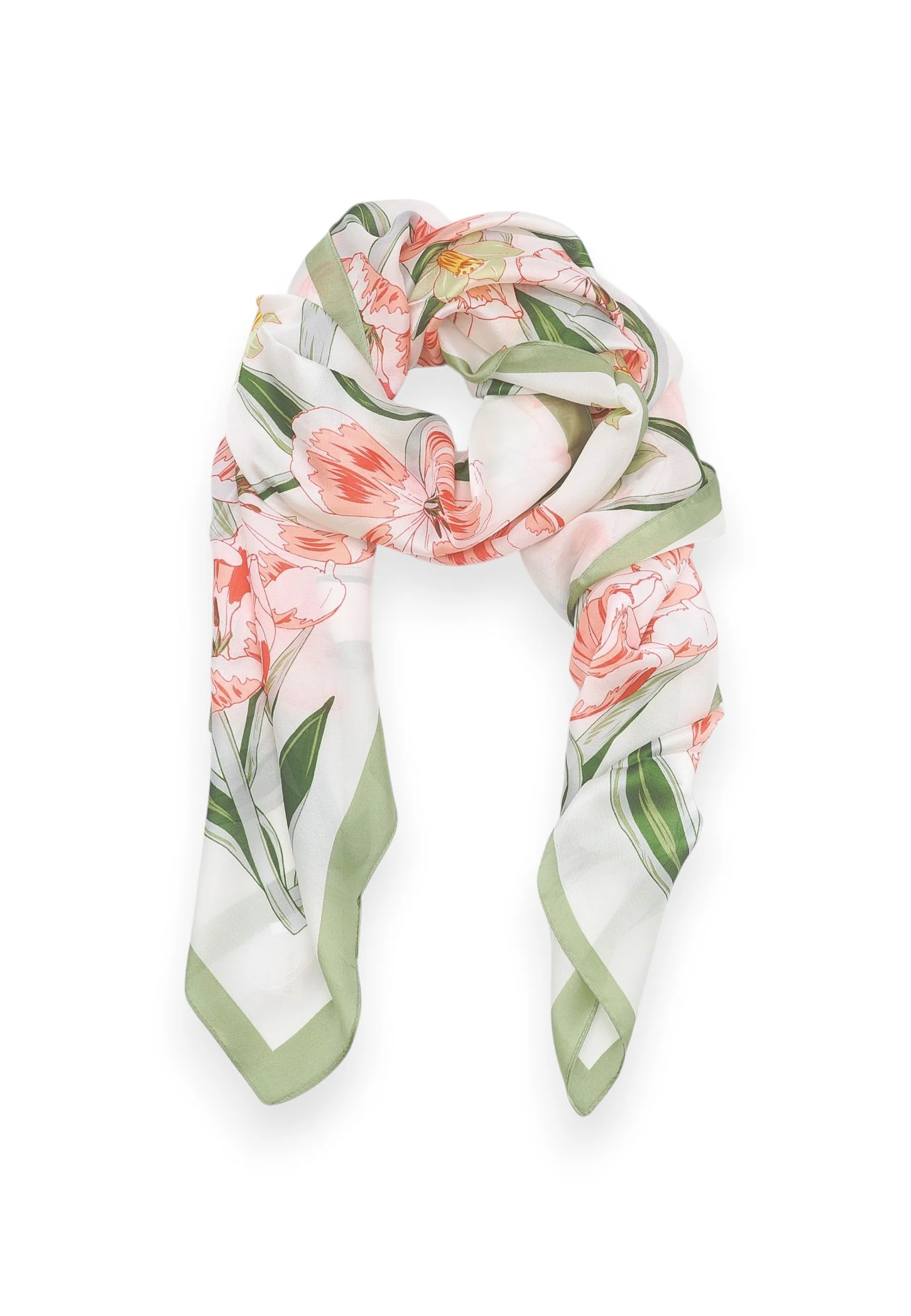 Foulard fantasia floreale leggero e raffinato SC14-1 - Image 11