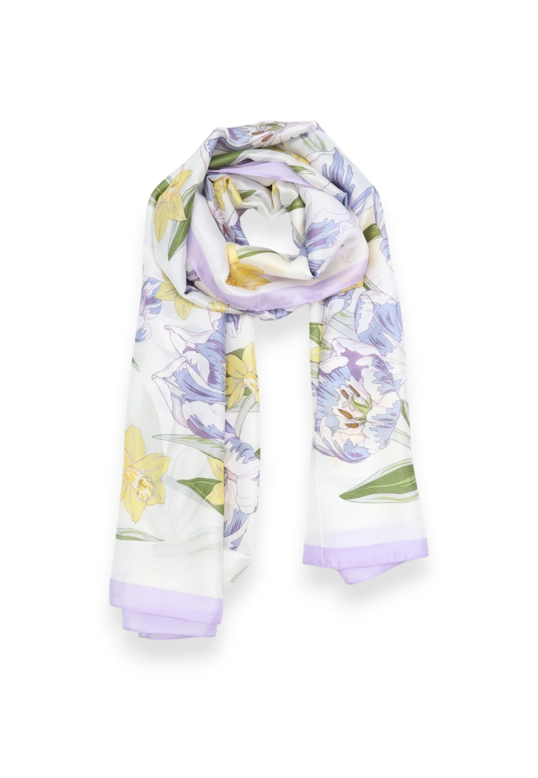 Foulard fantasia floreale leggero e raffinato SC14-1 - Image 6