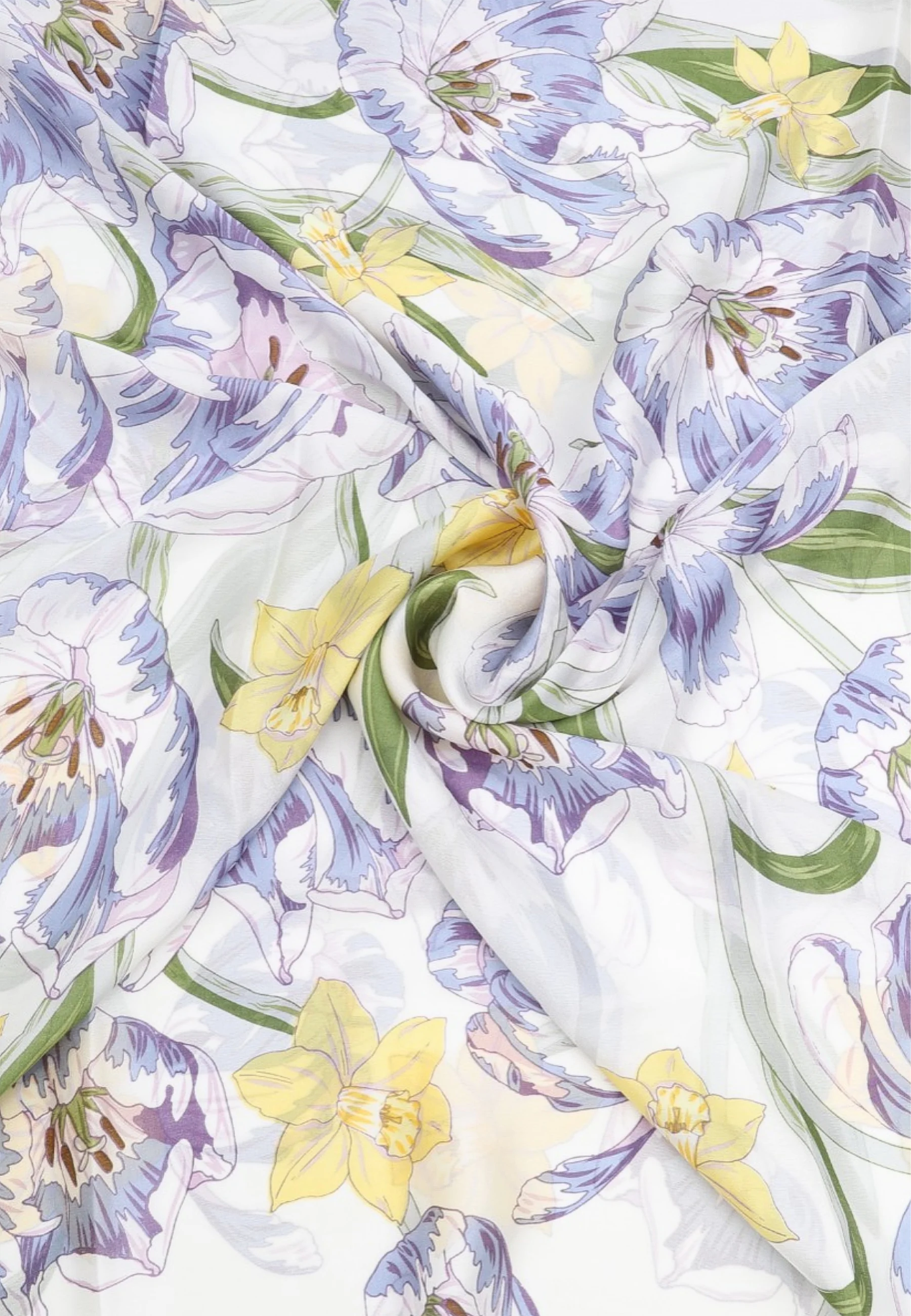 Foulard fantasia floreale leggero e raffinato SC14-1 - Image 7