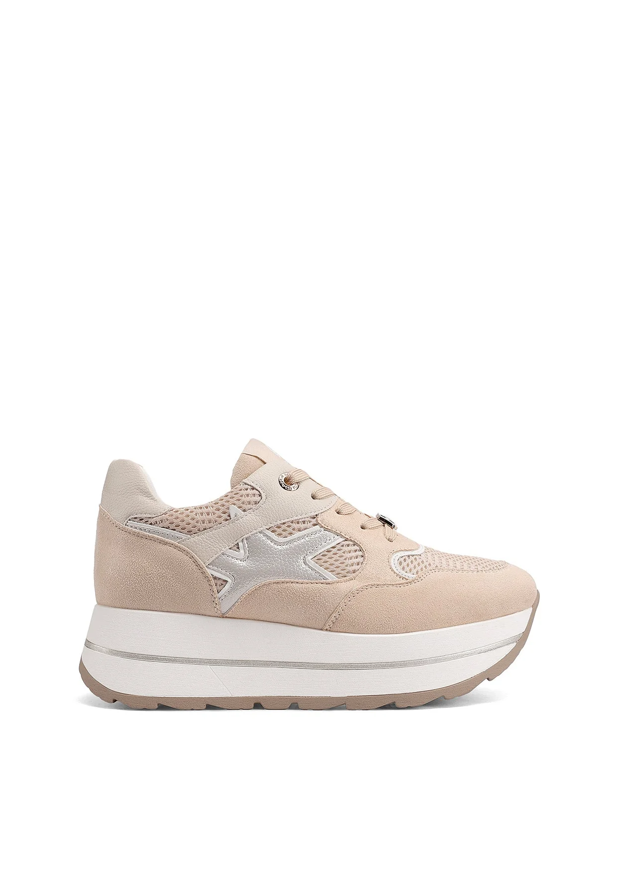 Sneakers donna con zeppa e dettagli grafici X34-25 - Image 10