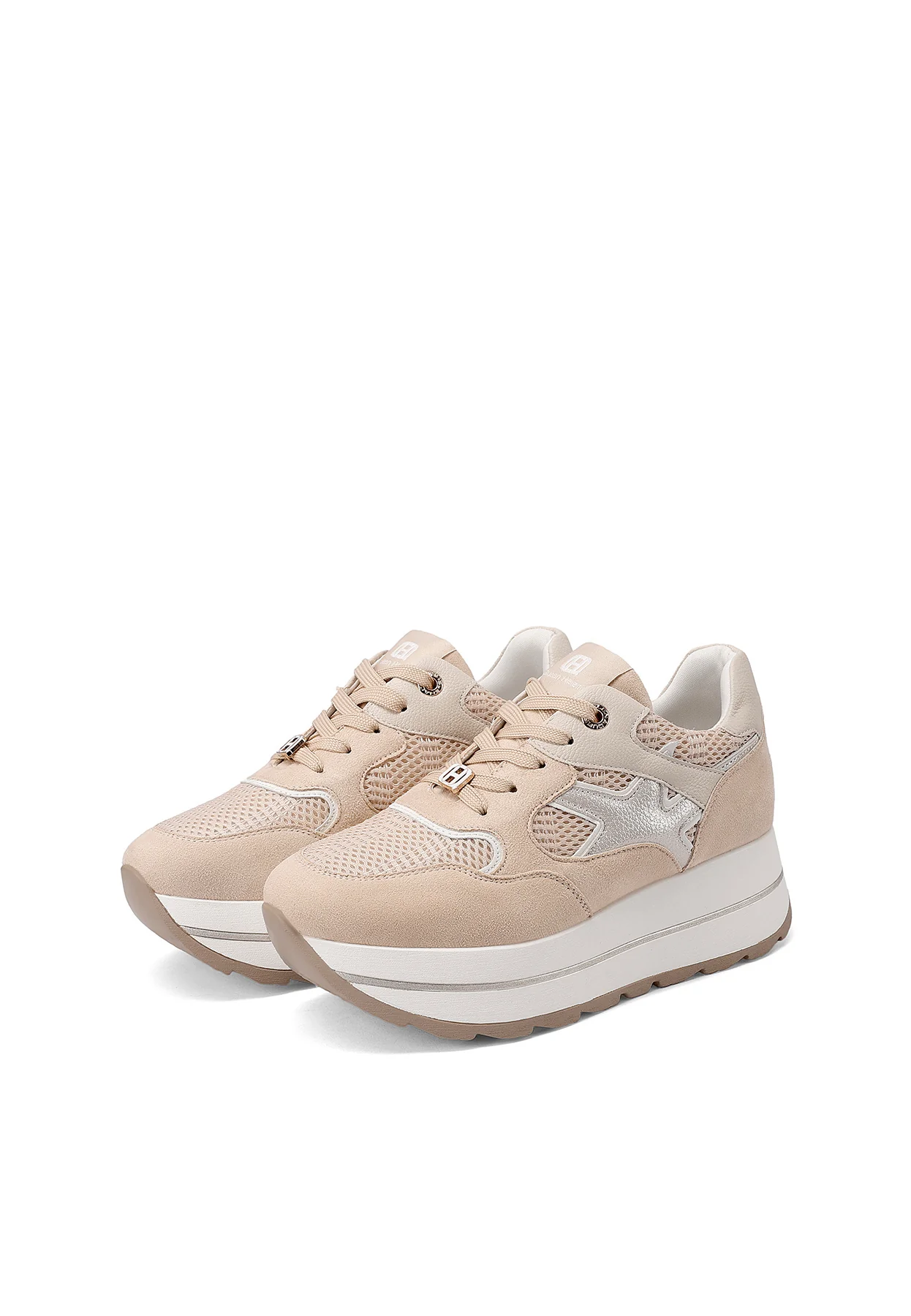 Sneakers donna con zeppa e dettagli grafici X34-25 - Image 11