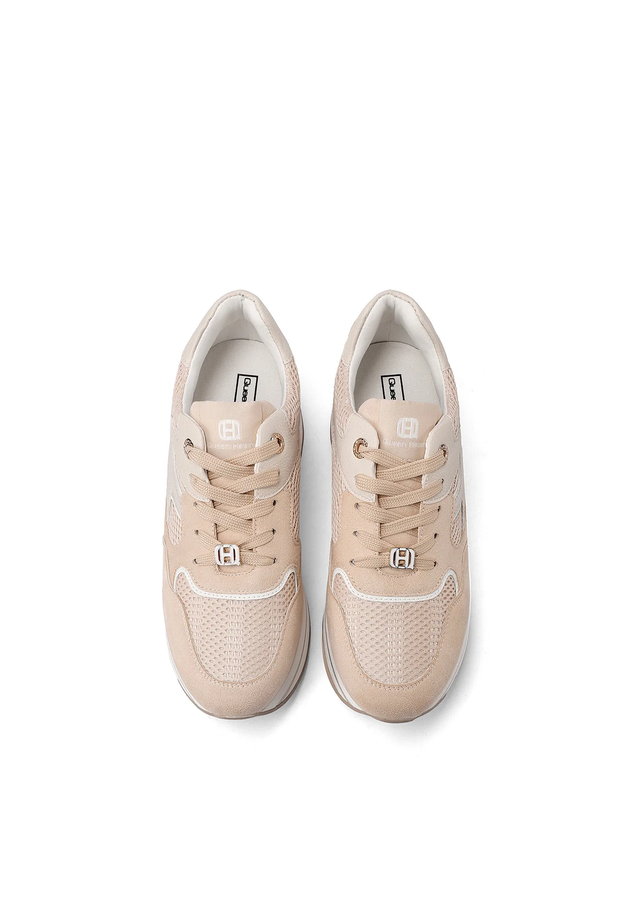 Sneakers donna con zeppa e dettagli grafici X34-25 - Image 14