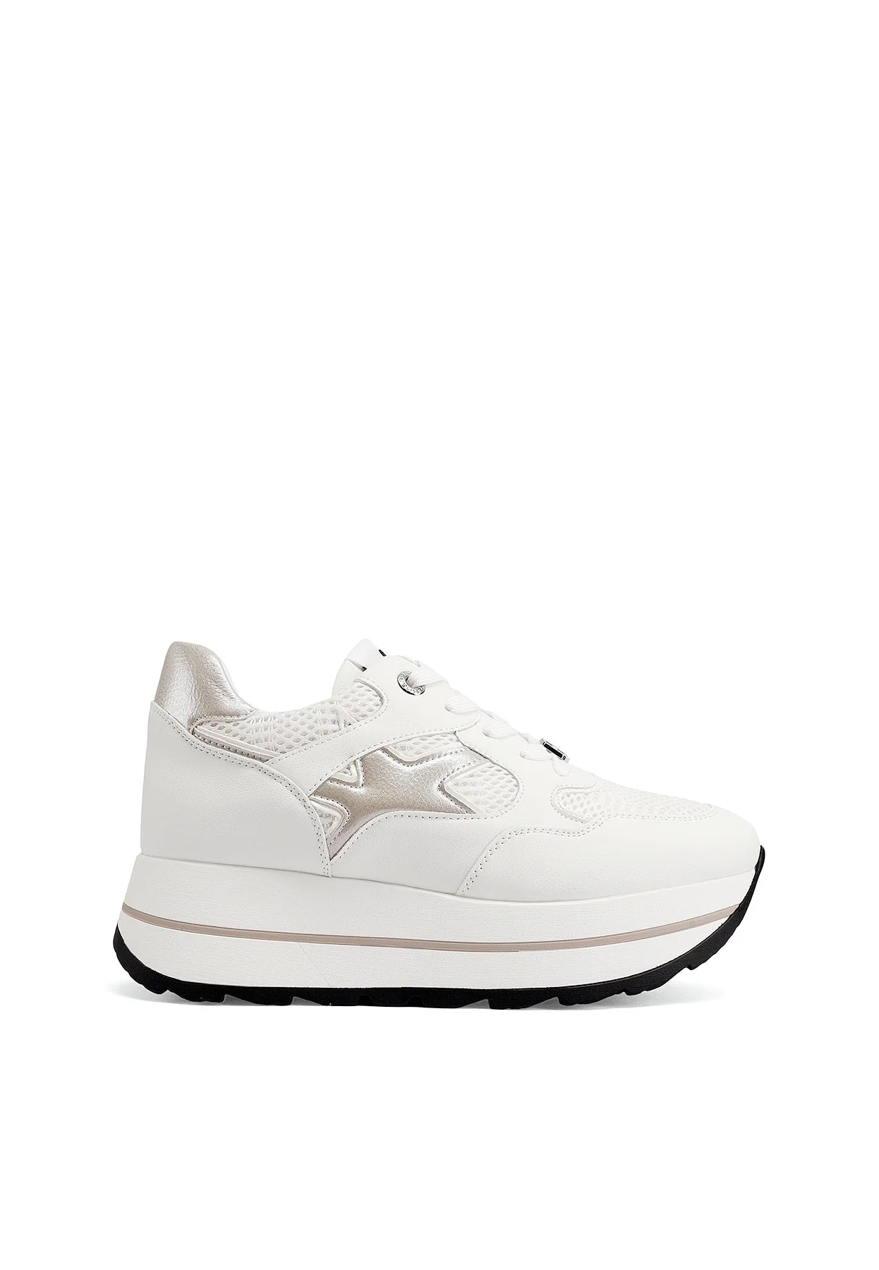 Sneakers donna con zeppa e dettagli grafici X34-25 - Image 18