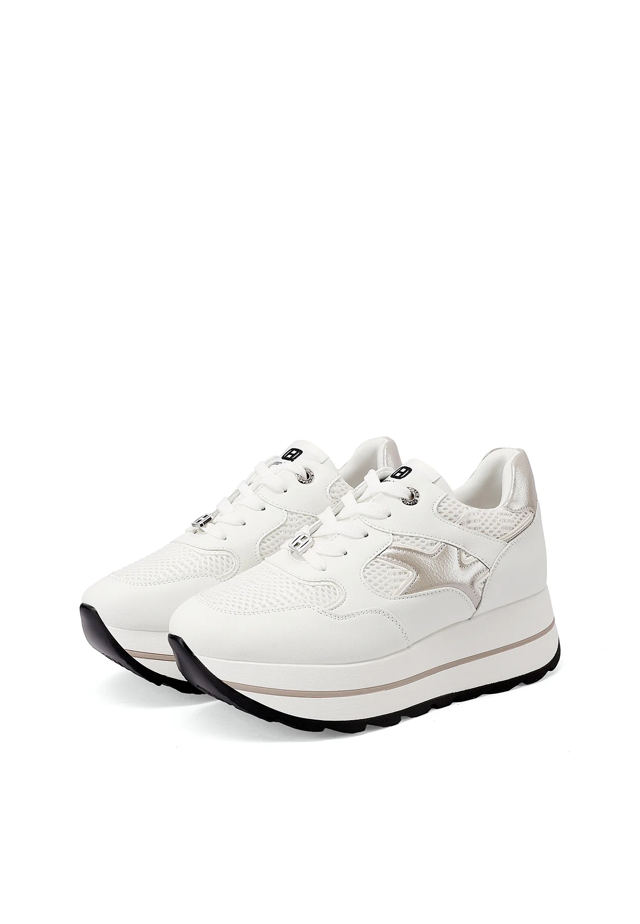 Sneakers donna con zeppa e dettagli grafici X34-25 - Image 19