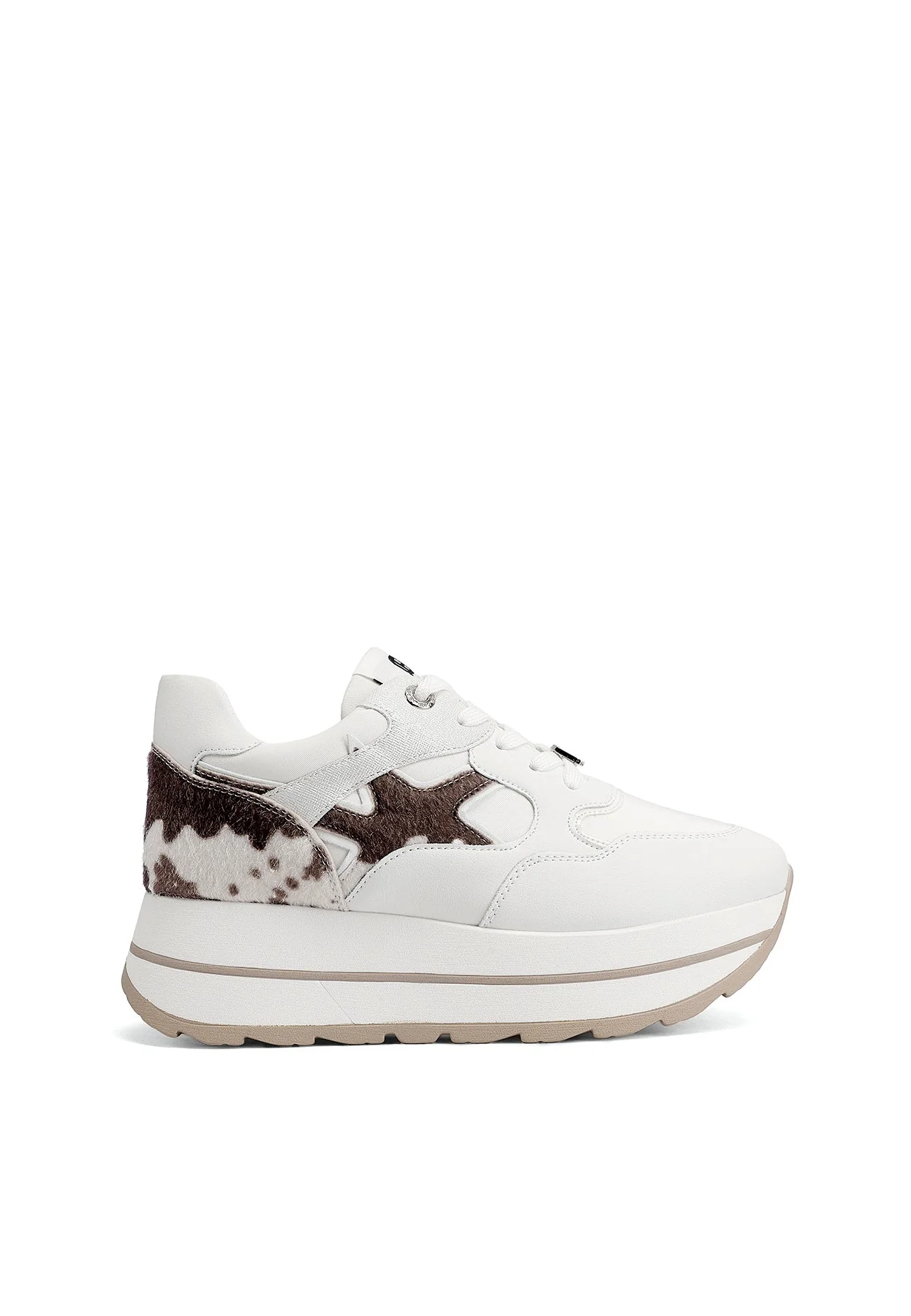 Sneakers donna con zeppa e dettagli grafici X34-25 - Image 2