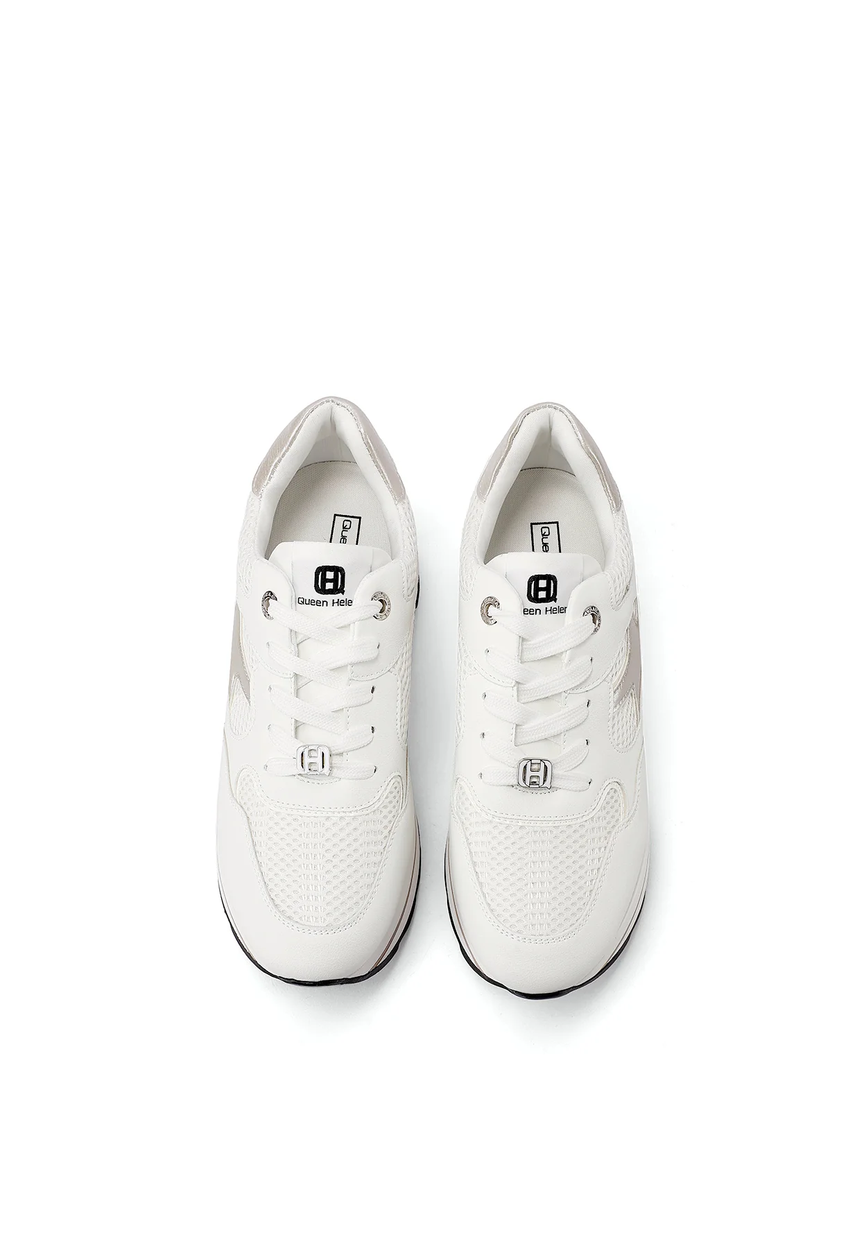 Sneakers donna con zeppa e dettagli grafici X34-25 - Image 22