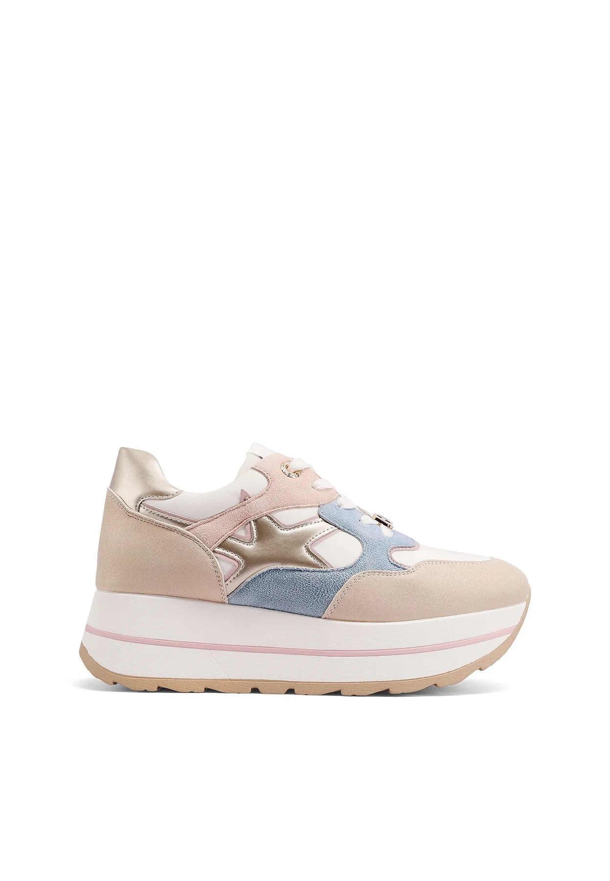 Sneakers donna con zeppa e dettagli grafici X34-25 - Image 26