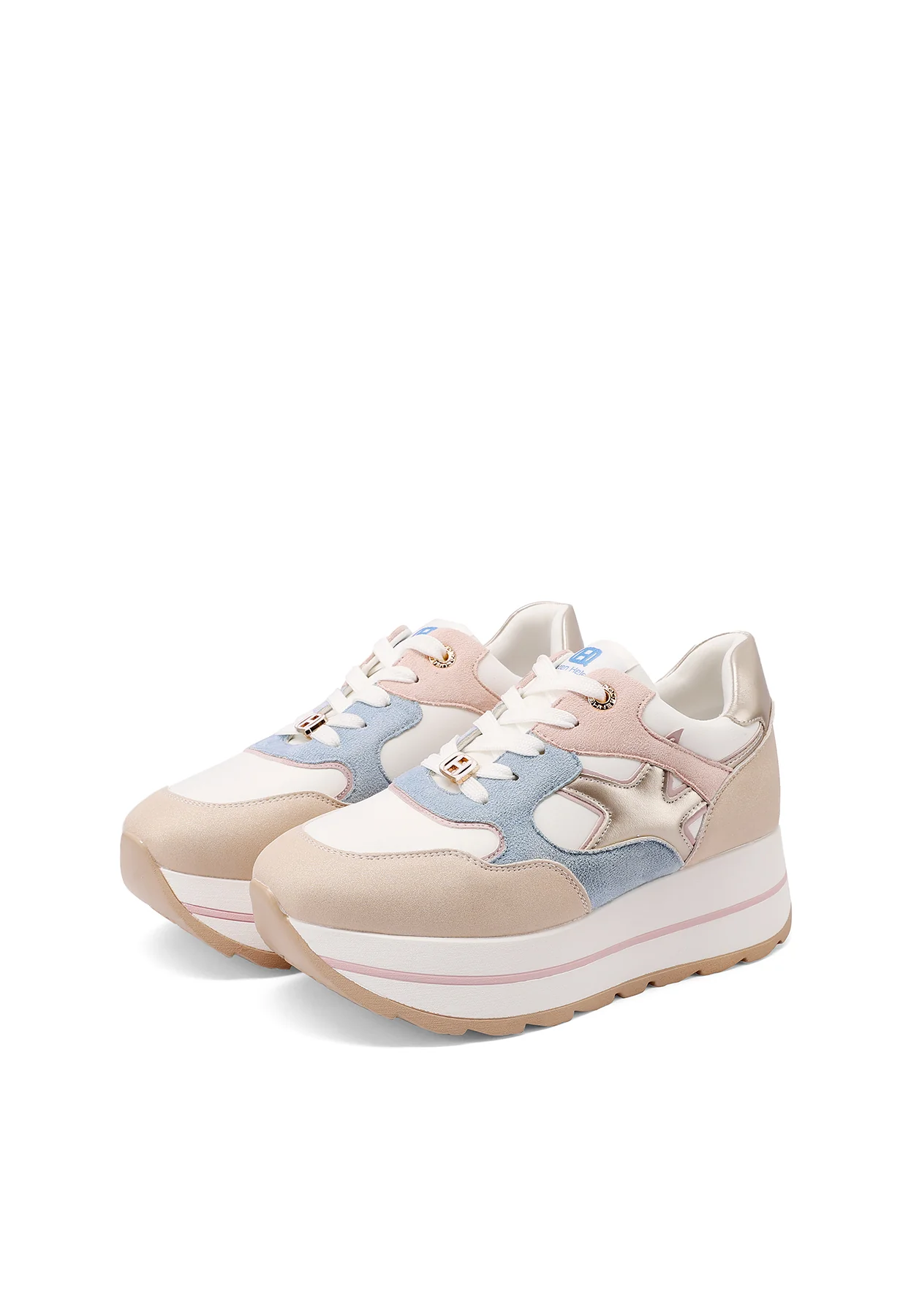Sneakers donna con zeppa e dettagli grafici X34-25 - Image 27