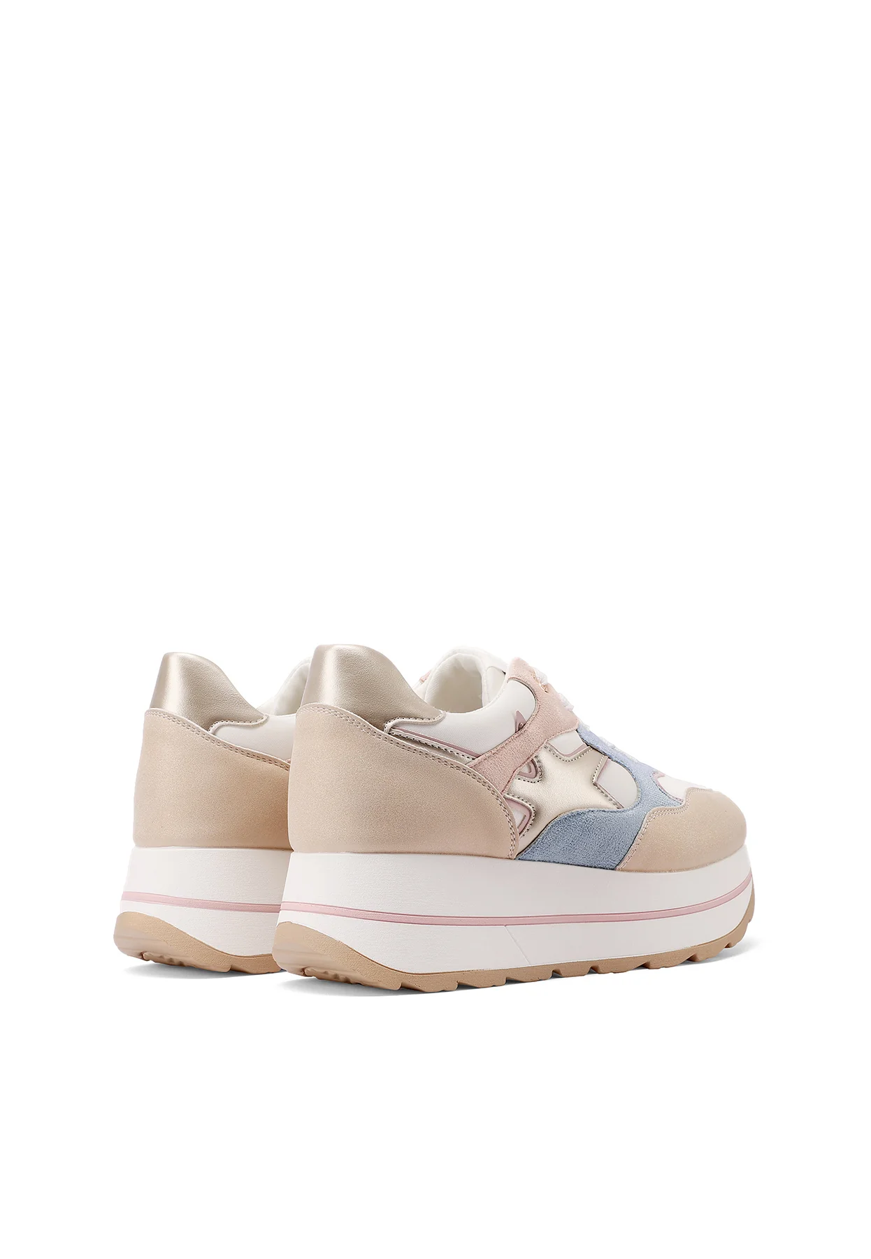 Sneakers donna con zeppa e dettagli grafici X34-25 - Image 29