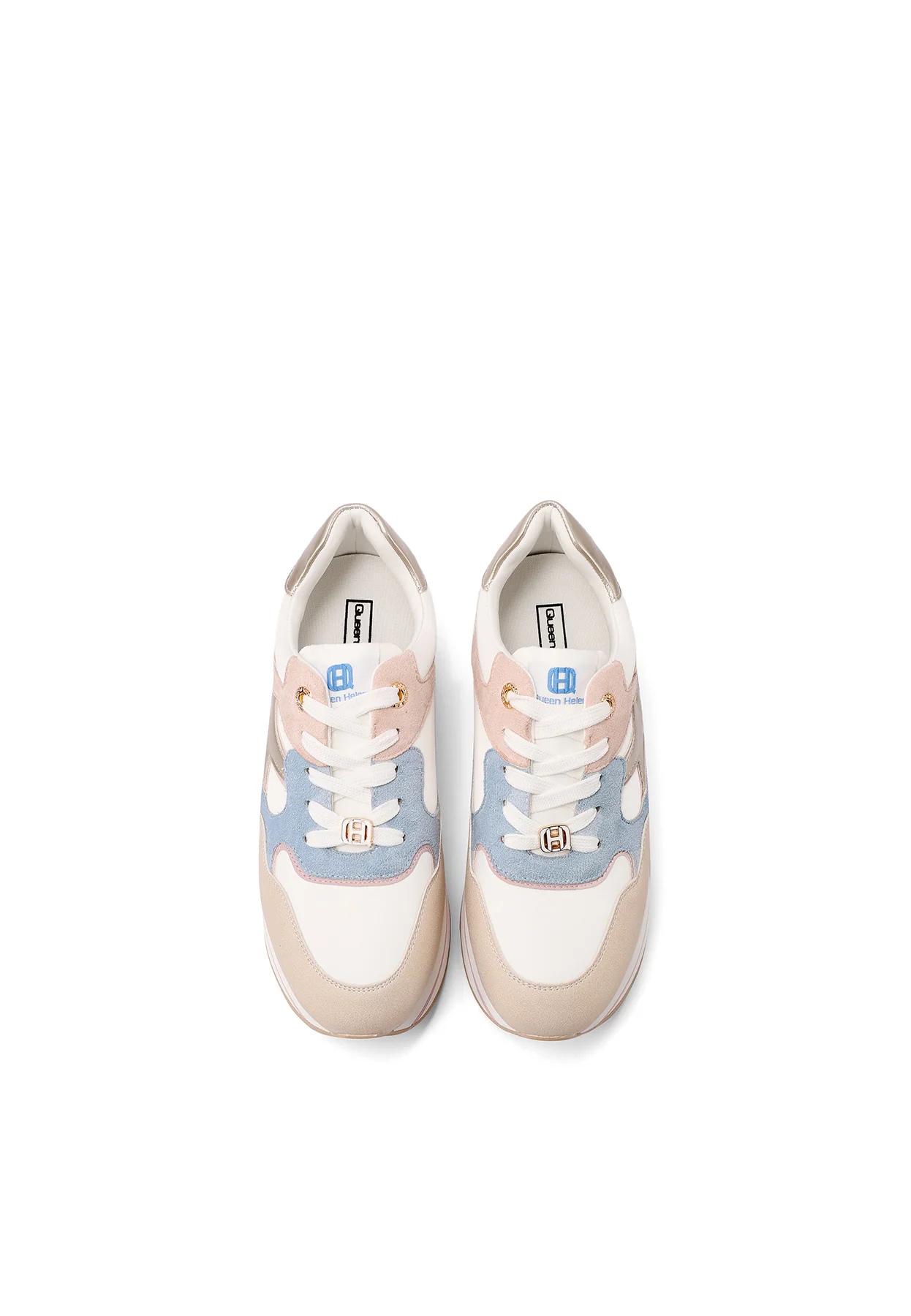 Sneakers donna con zeppa e dettagli grafici X34-25 - Image 30