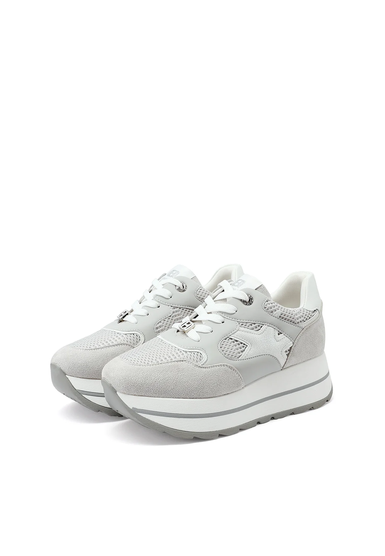 Sneakers donna con zeppa e dettagli grafici X34-25 - Image 35