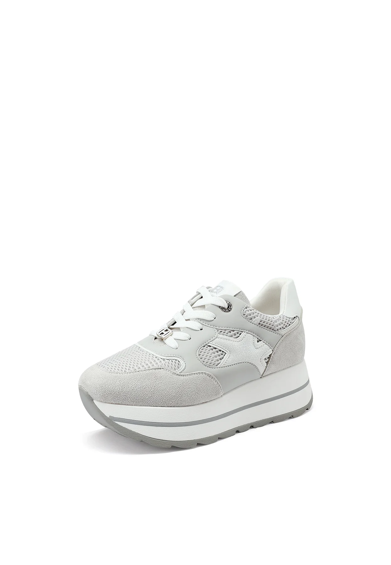 Sneakers donna con zeppa e dettagli grafici X34-25 - Image 36