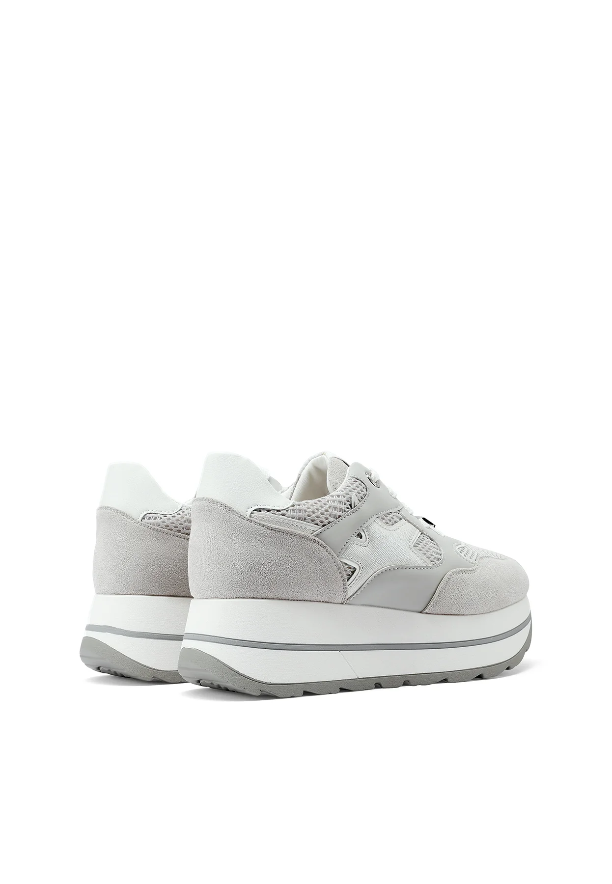Sneakers donna con zeppa e dettagli grafici X34-25 - Image 37
