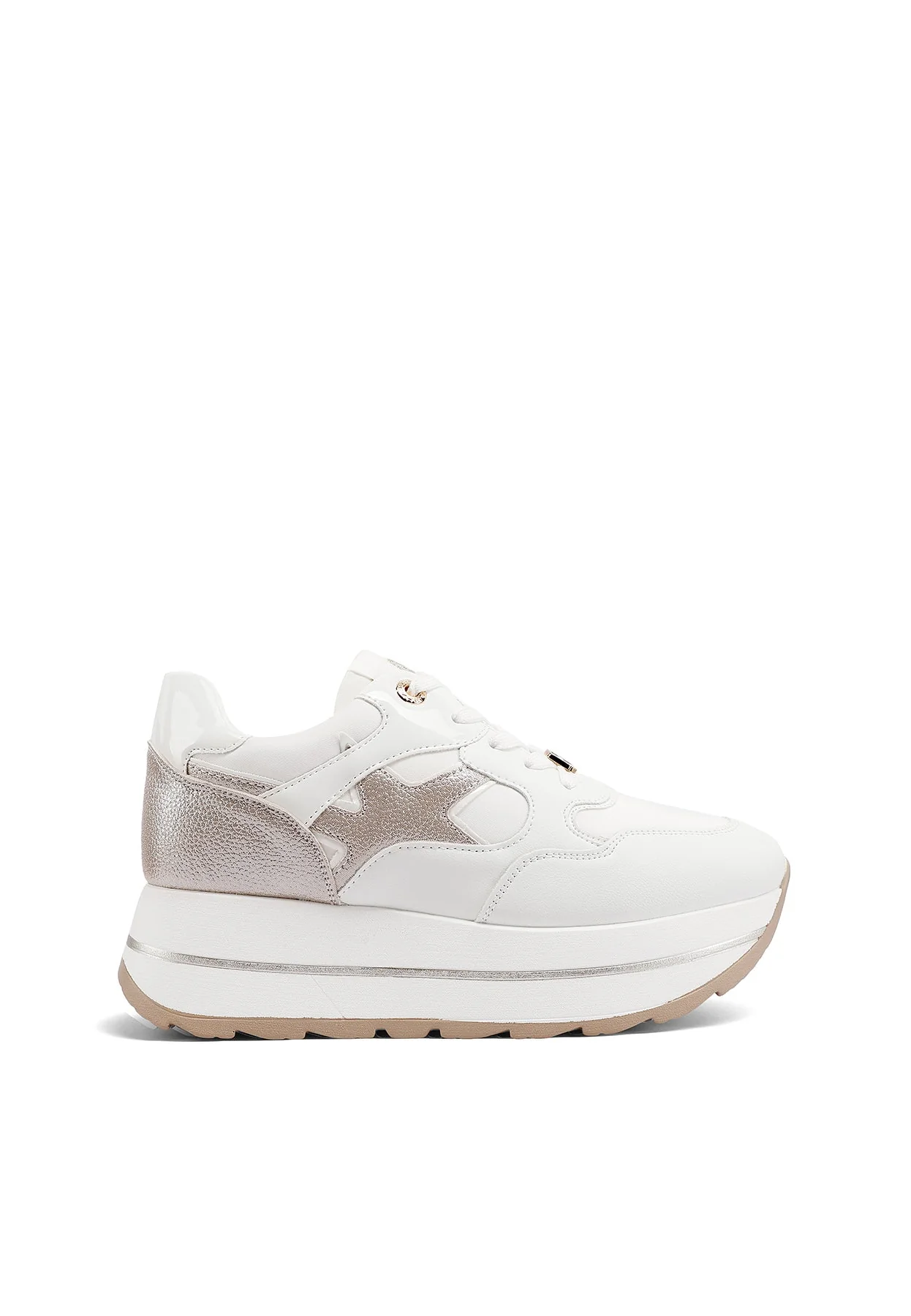 Sneakers donna con zeppa e dettagli grafici X34-25 - Image 42