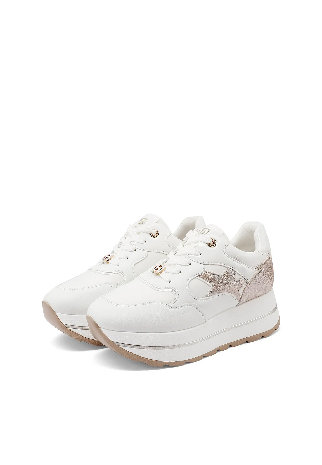 Sneakers donna con zeppa e dettagli grafici X34-25 - Image 43