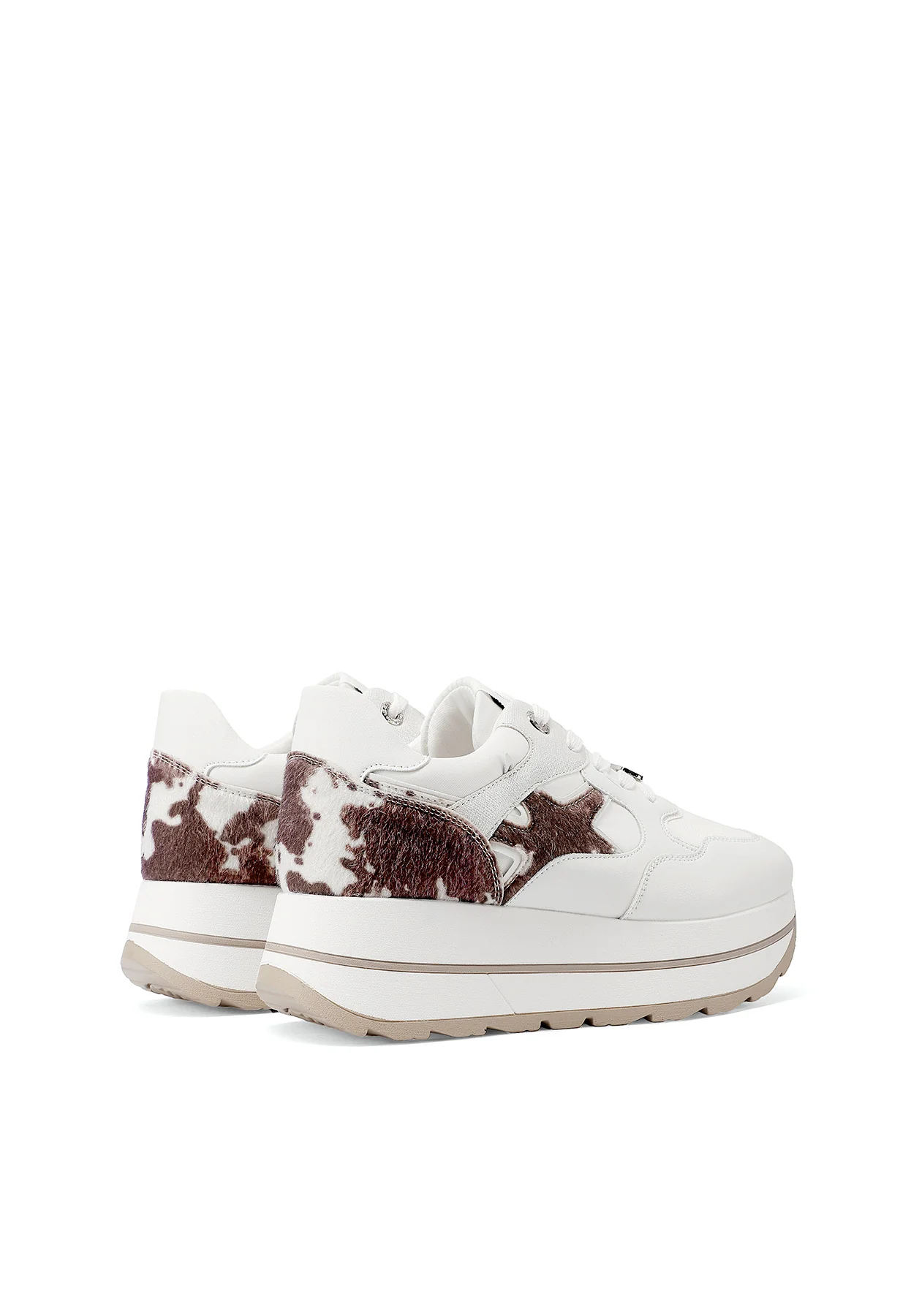 Sneakers donna con zeppa e dettagli grafici X34-25 - Image 5
