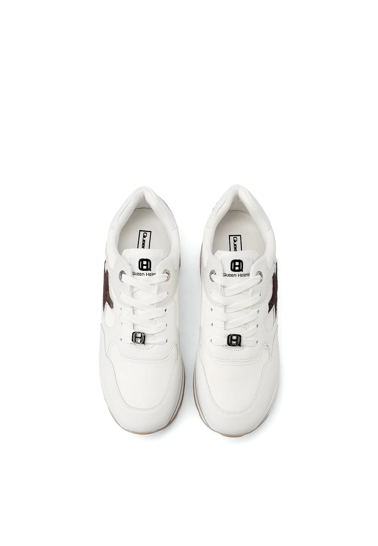 Sneakers donna con zeppa e dettagli grafici X34-25 - Image 6