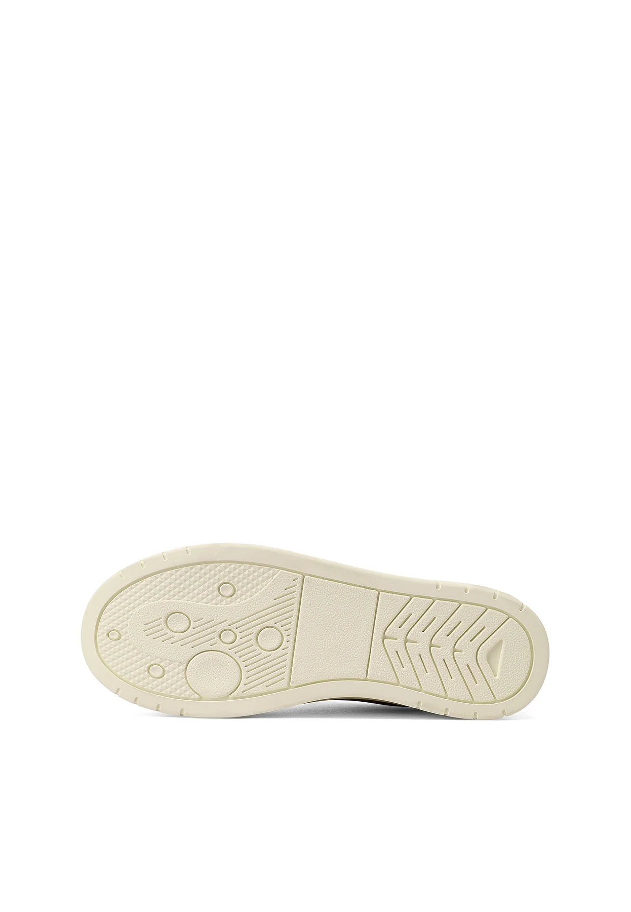 Sneakers bianche platform minimal con inserti oro X34-5 - Image 7