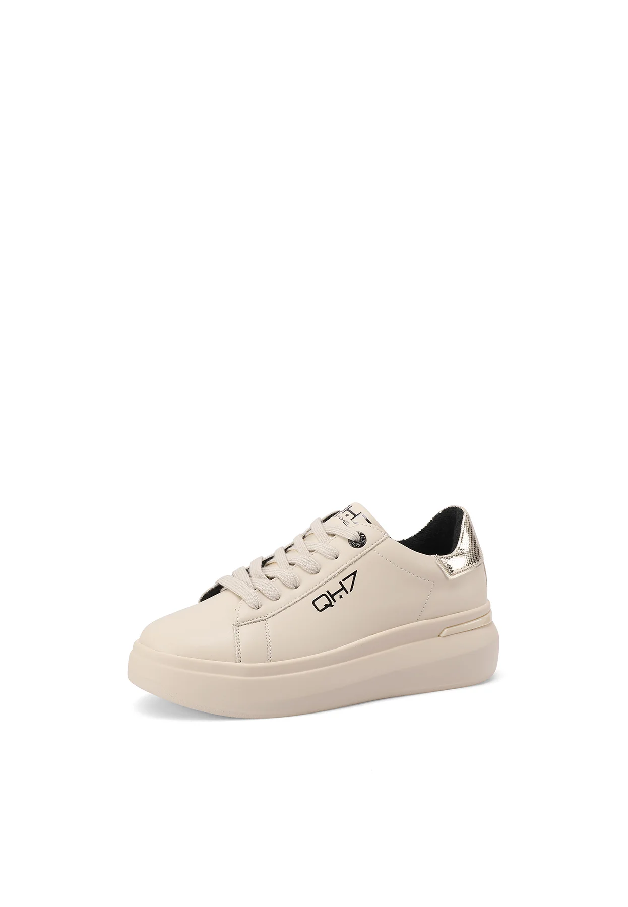 Sneakers in vera pelle con dettagli metallizzati QH8003 - Image 10