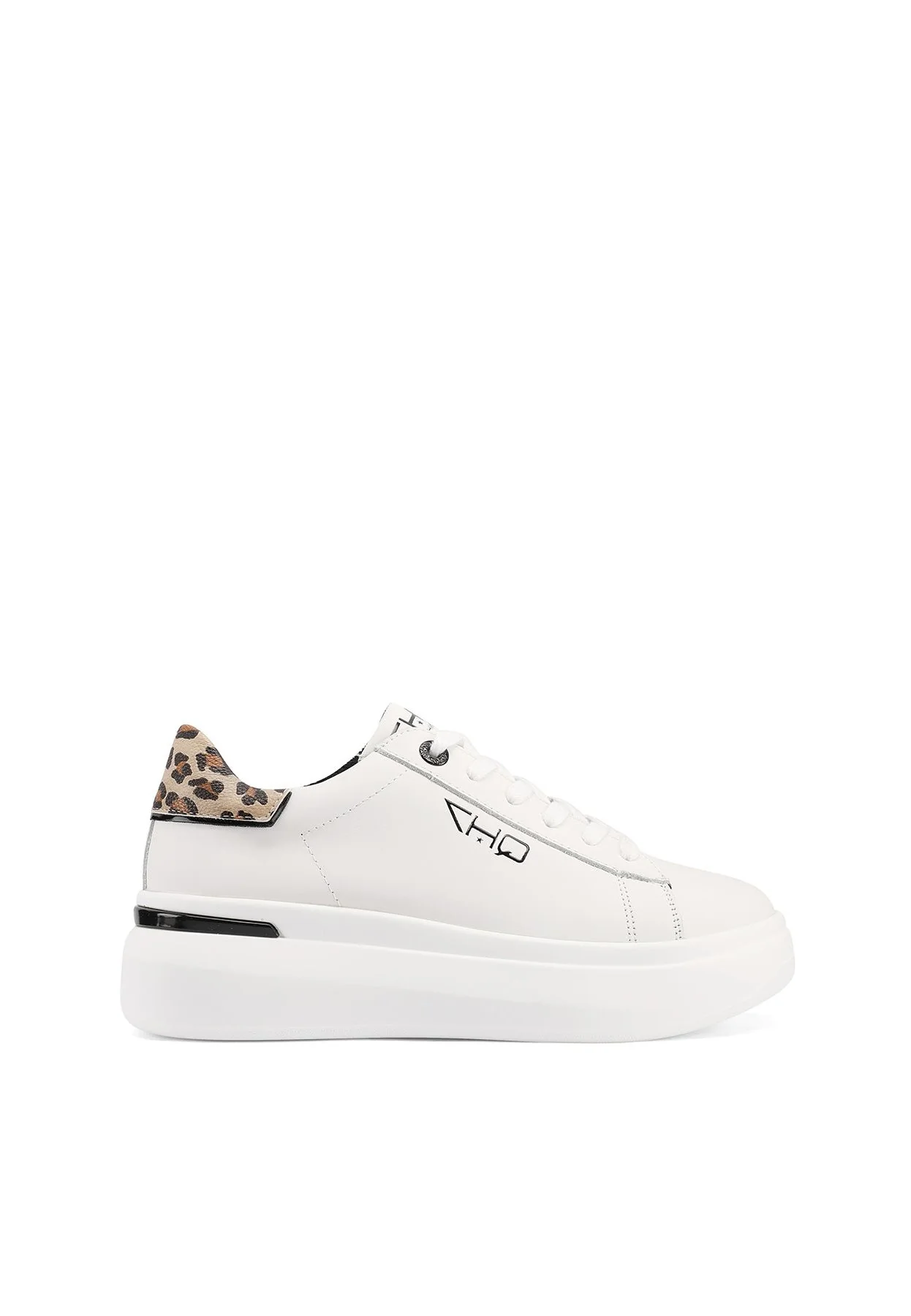 Sneakers in vera pelle con dettagli metallizzati QH8003 - Image 16