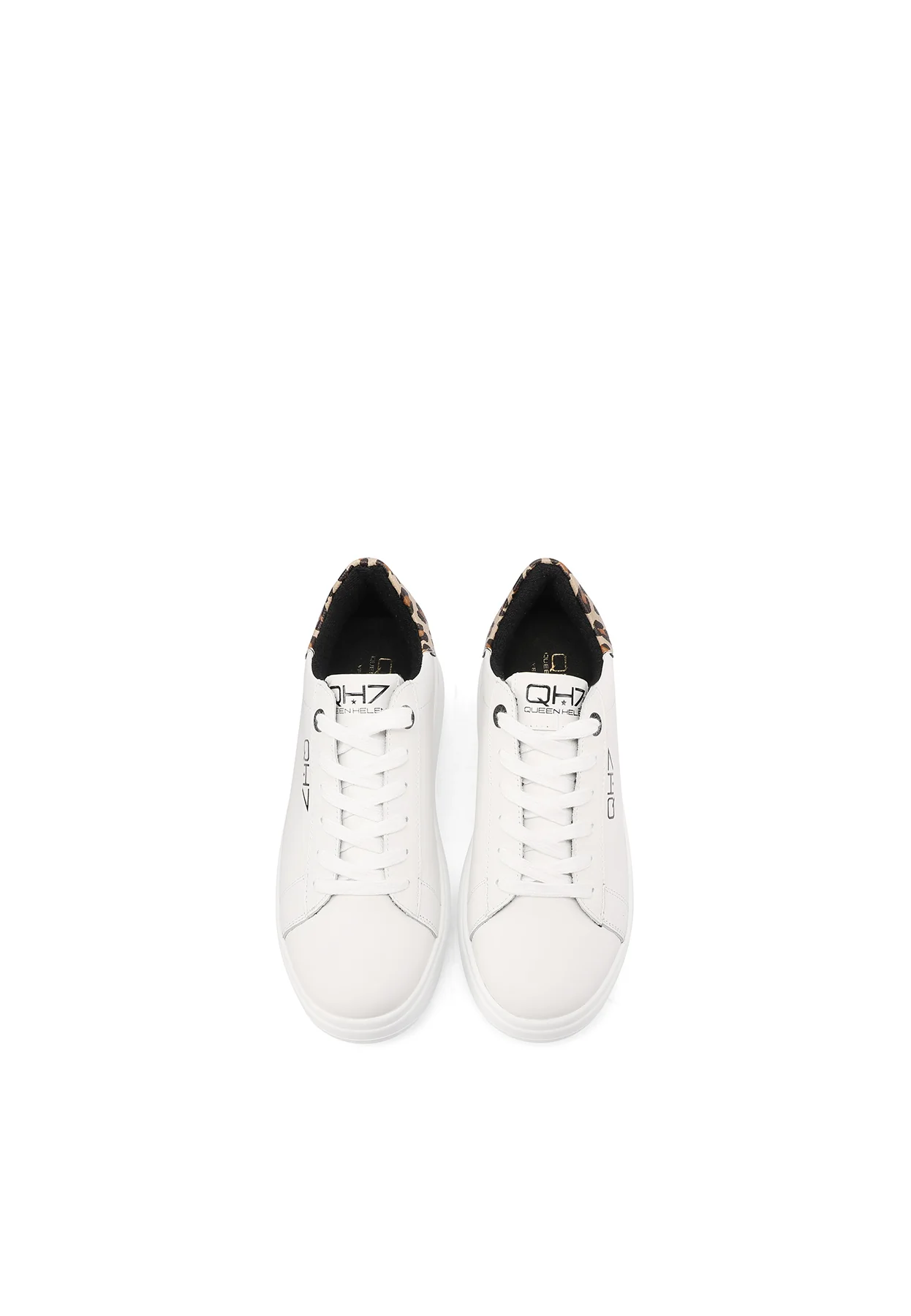 Sneakers in vera pelle con dettagli metallizzati QH8003 - Image 18