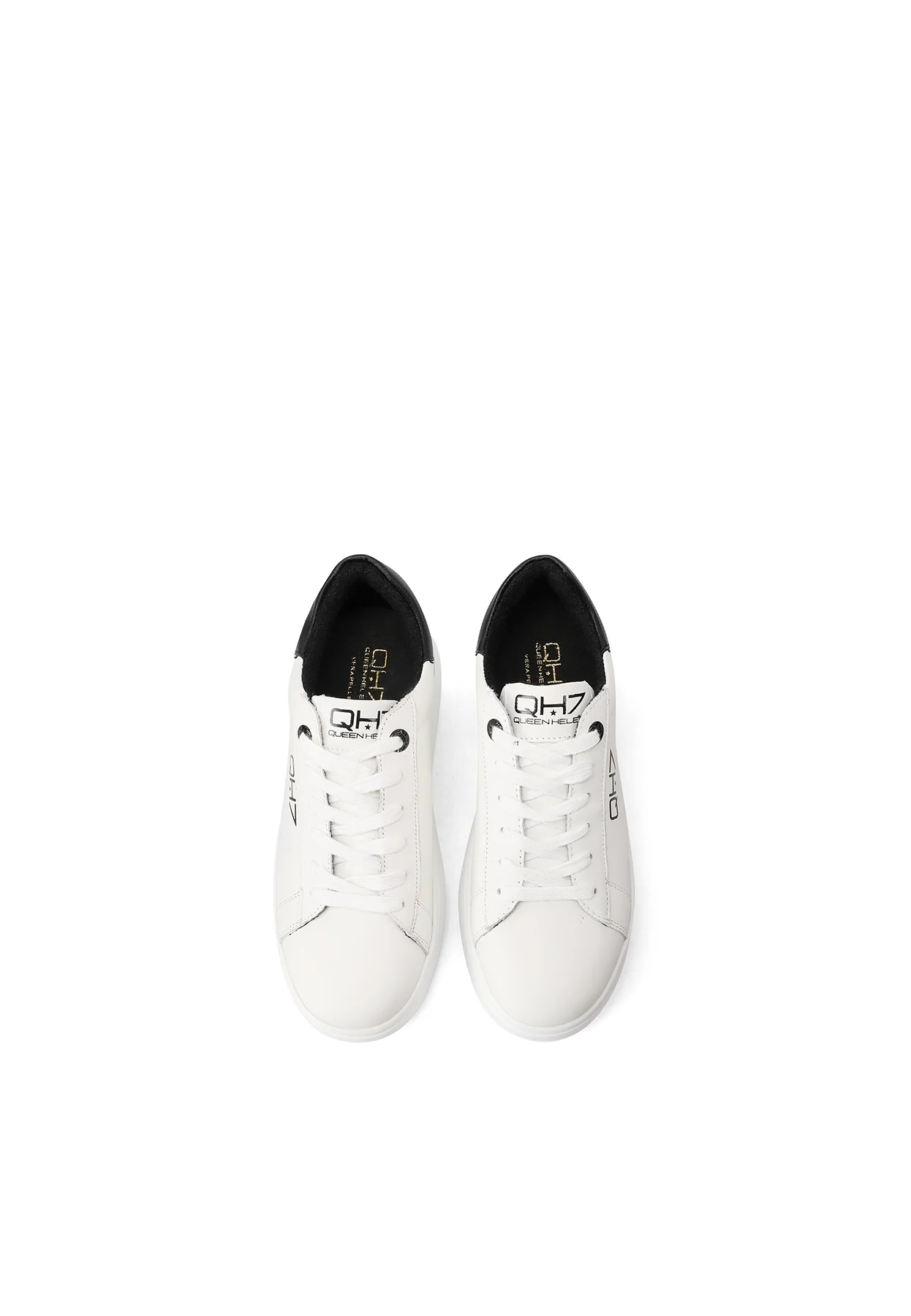 Sneakers in vera pelle con dettagli metallizzati QH8003 - Image 25