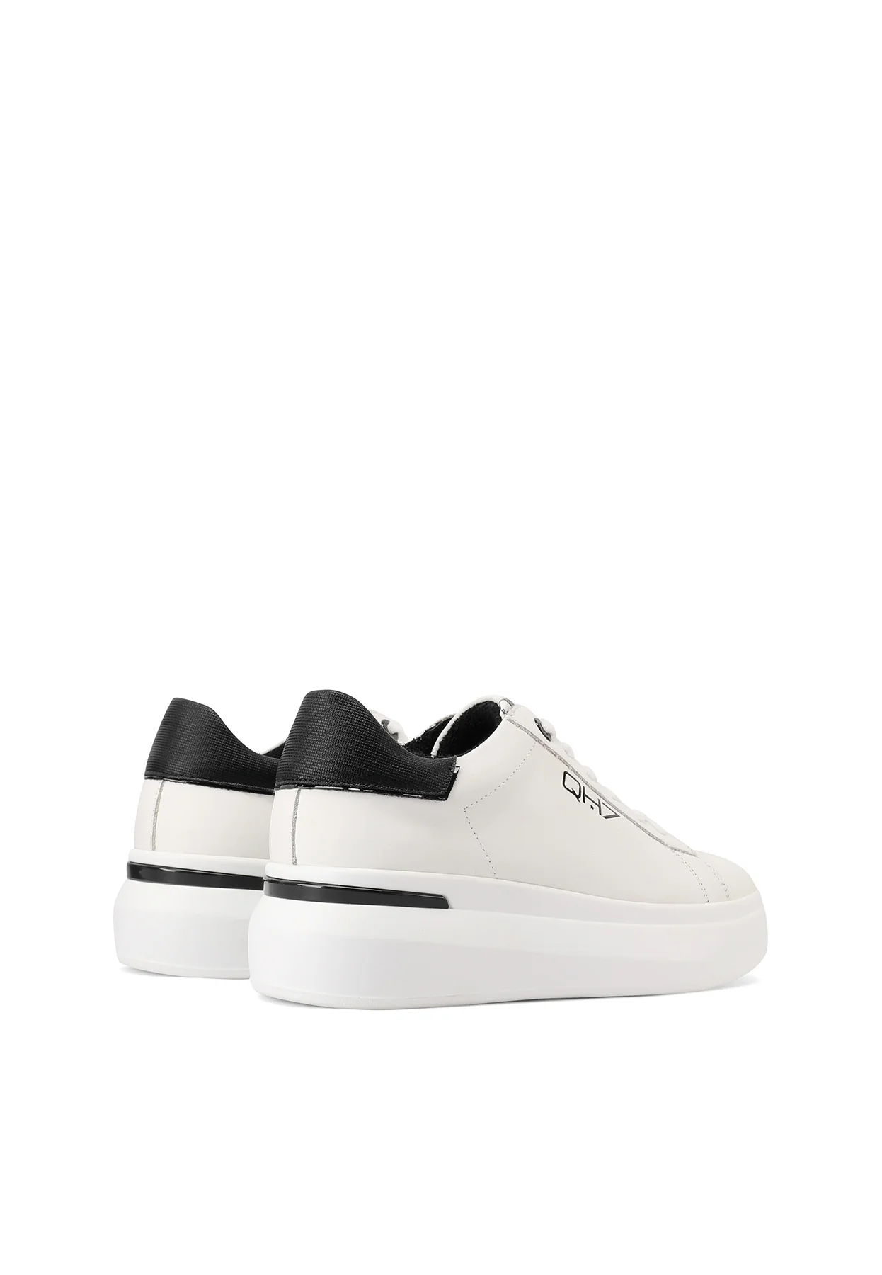 Sneakers in vera pelle con dettagli metallizzati QH8003 - Image 26