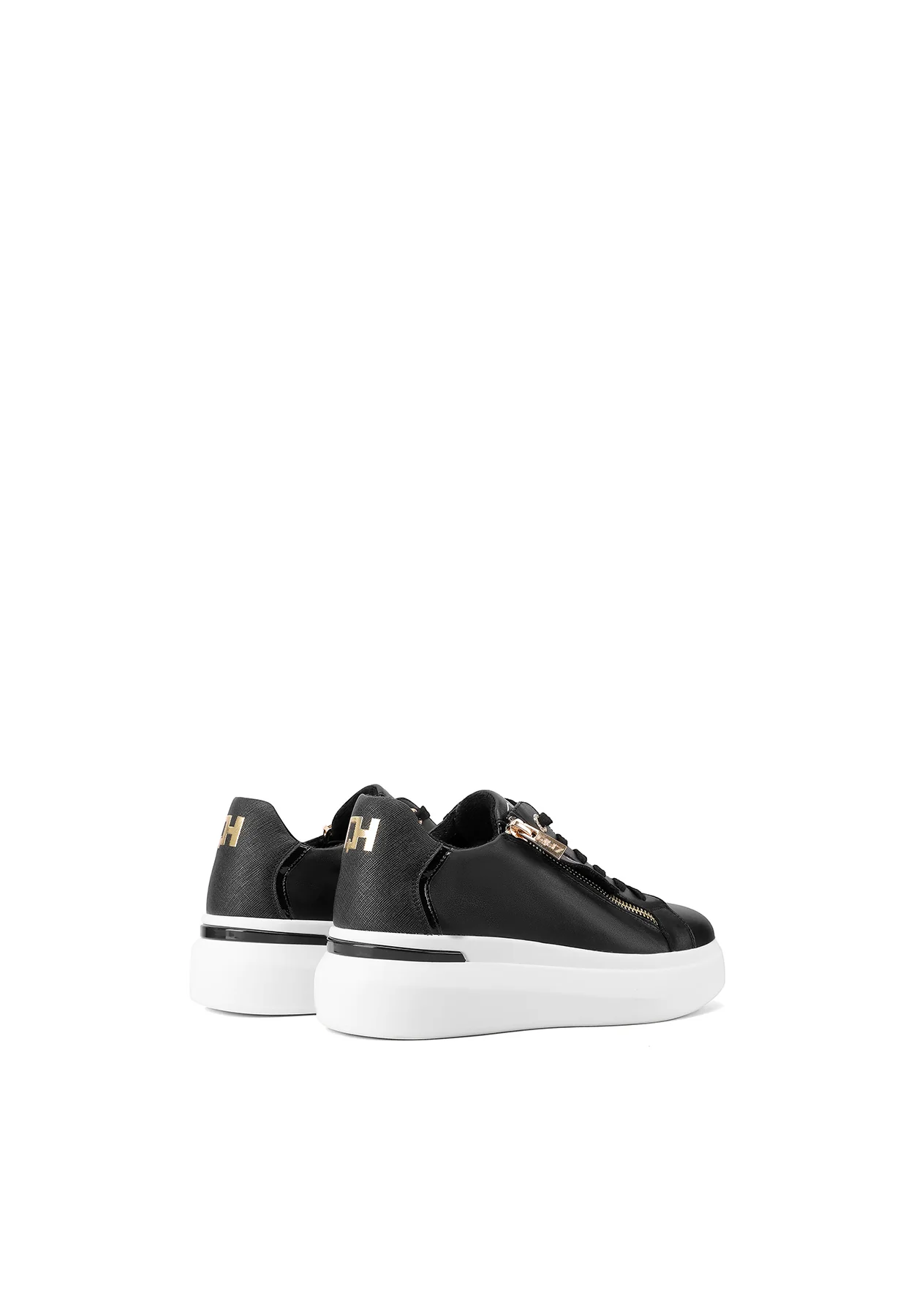 Sneakers in vera pelle con suola alta QH8004 - Image 6