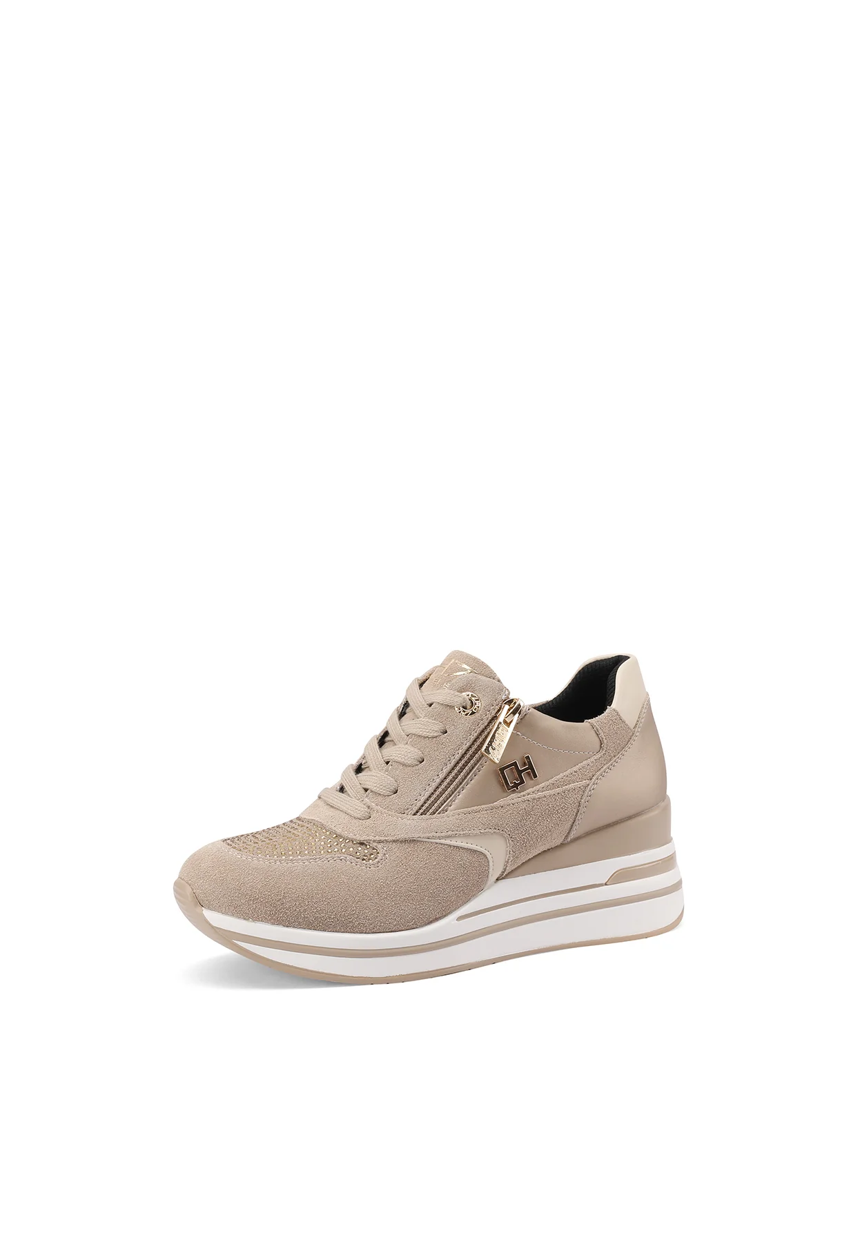 Sneakers in vera pelle con platform QH8013 - Image 10