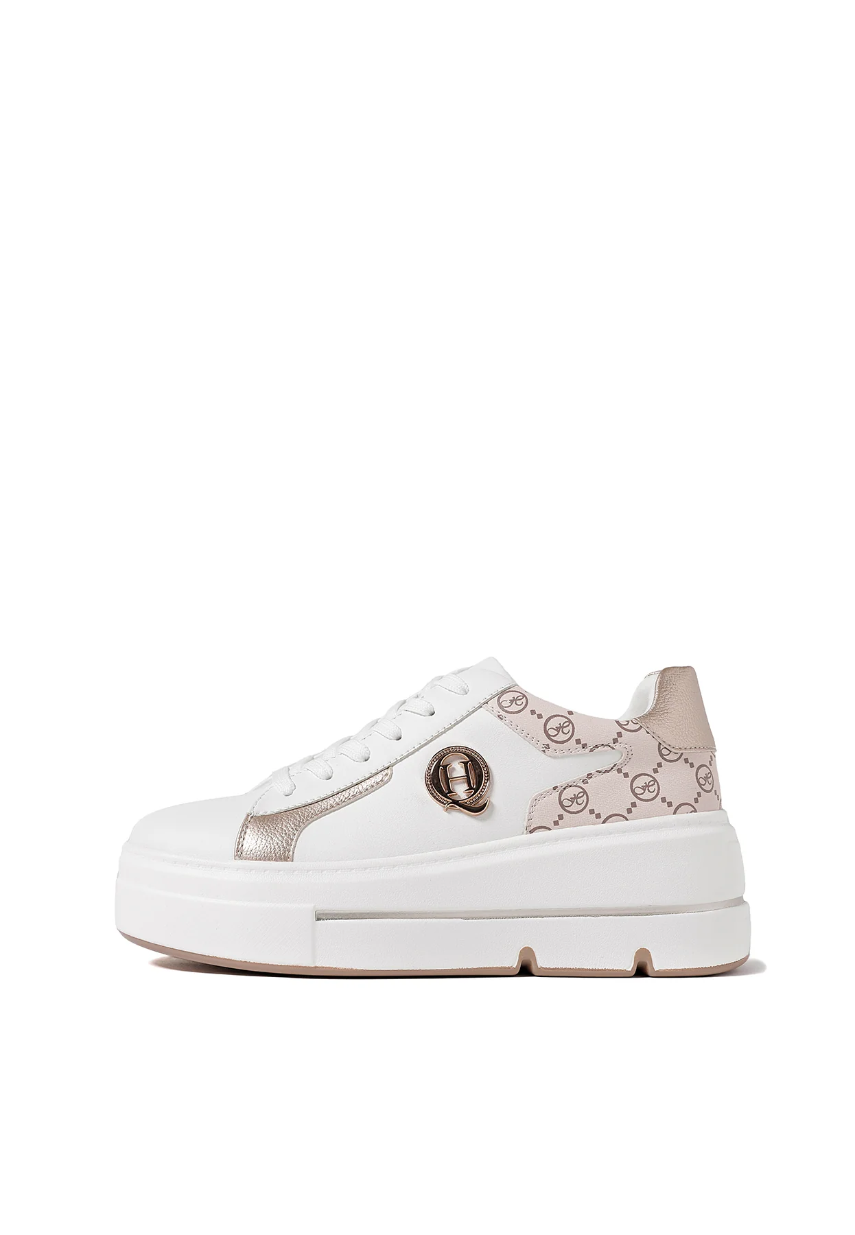 Sneakers con trama brandizzata e dettagli metallici X30-12 - Image 28