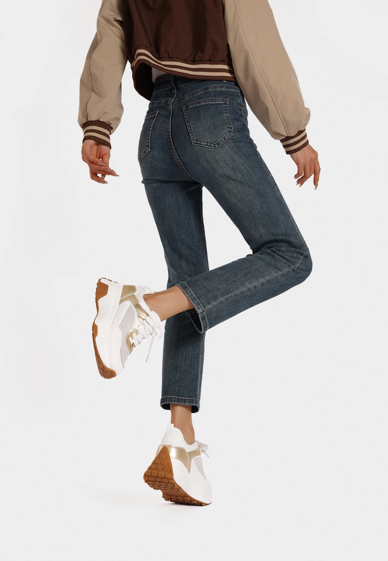 Sneakers donna zeppa denim X32-35 - Image 22