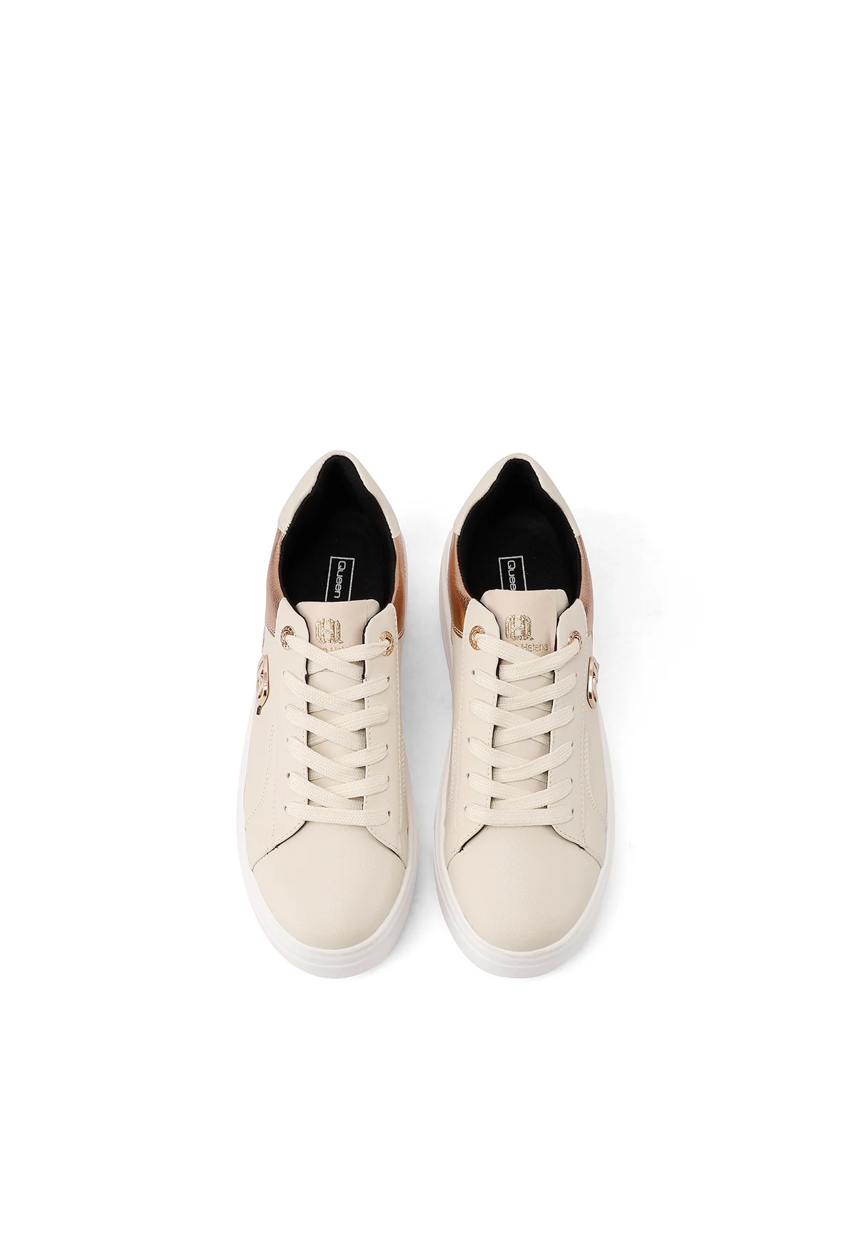 Sneakers da donna platform con dettagli metallizzati X33-11 - Image 12