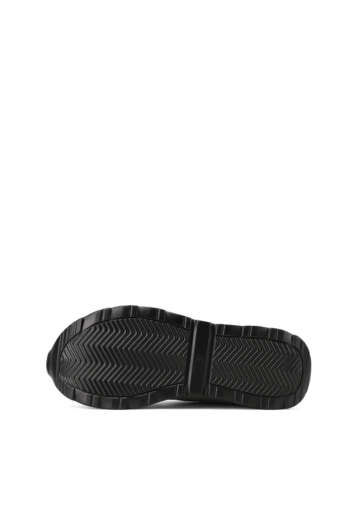 Sneakers da donna nere platform con dettagli metallici X33-17 - Image 20